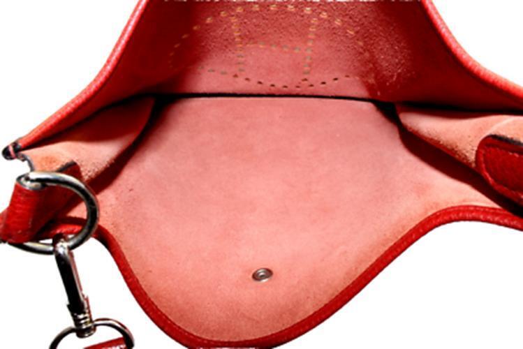 Authentic Hermes Evelyne GM Handbag in Brick Red Clemence Leather - Luxury Tote for Women, Perfect for Work, Travel & Everyday Use