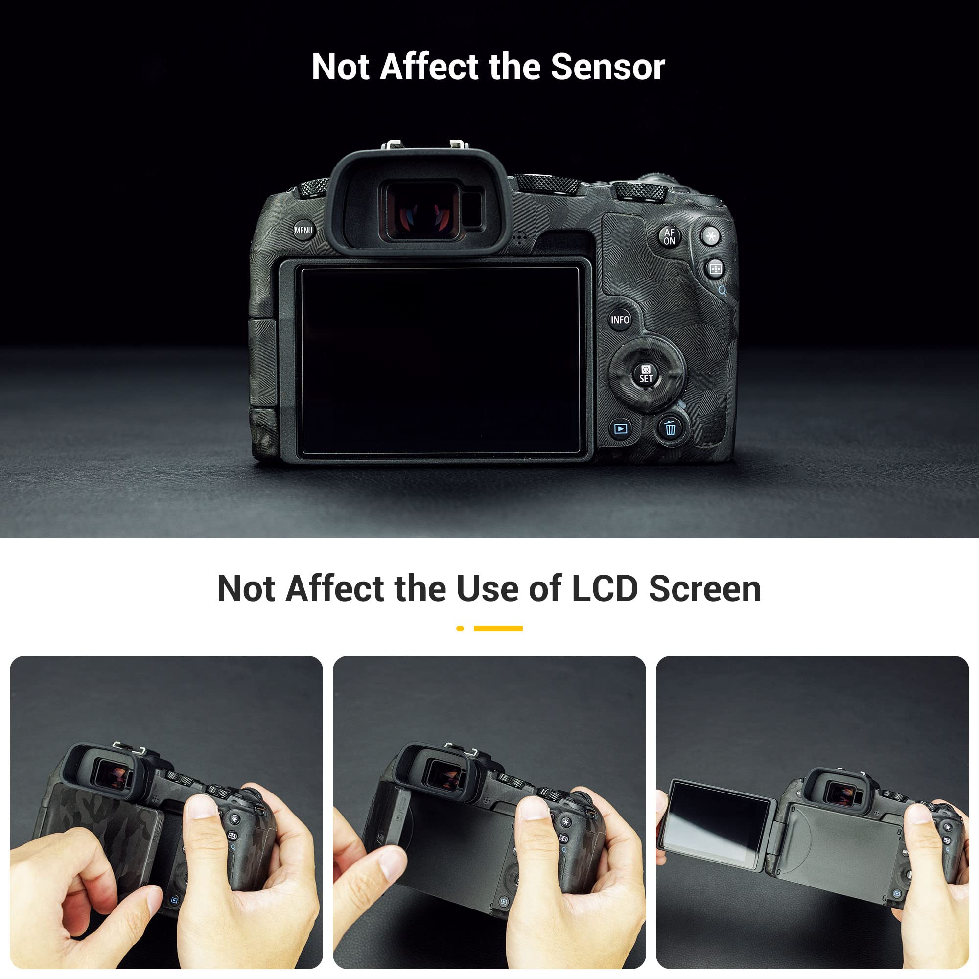 Canon EOS R8 RP Eyecup Eyepiece - Soft Silicone Extended Viewfinder Cover for Canon EOS R8 & RP Mirrorless Cameras | Perfect for Outdoor Photography & Videography