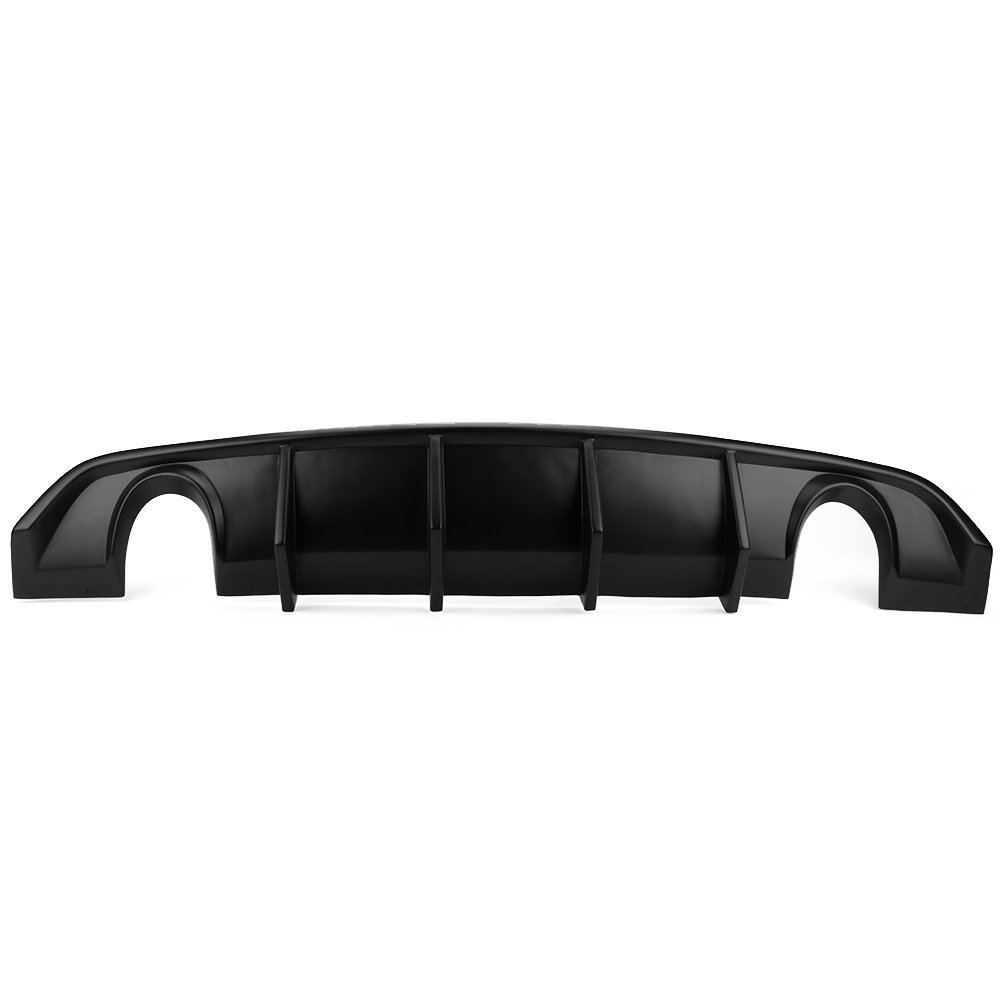 IKON MOTORSPORTS Rear Bumper Diffuser for 2012-2014 Dodge Charger SRT8 | V2 Style PP Splitter Spoiler Valance Chin Diffuser Body Kit | Enhances Aerodynamics & Sporty Look for Street Racing & Car Shows