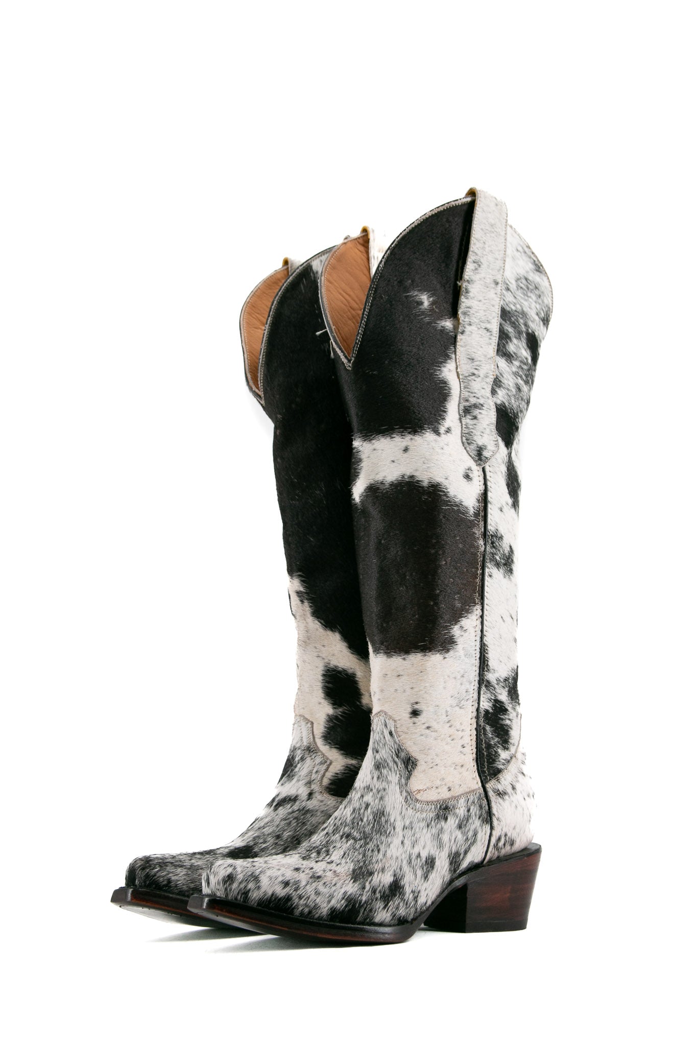 Authentic Western Cowgirl Boots - Genuine Cowhide Snip Toe Women's Boots Size 6 (Box EW48) for Country Dancing, Rodeo & Fashion Outfits