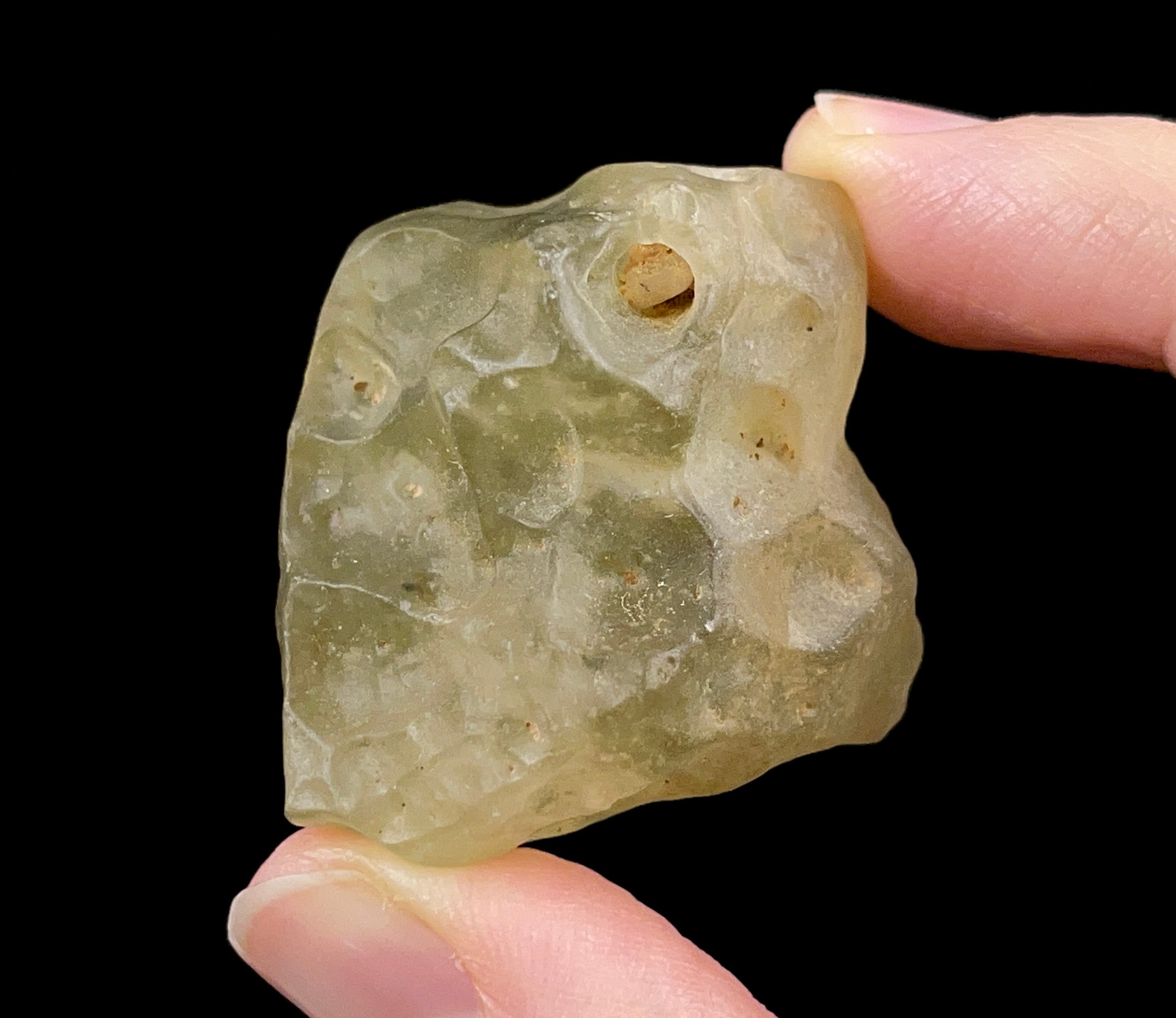Libyan Desert Glass Raw Crystal - Rare B Grade Natural Mineral Specimen | Unique Gift for Collectors, Home Decor & Healing Crystal Use | Perfect for Meditation, Energy Work & Display