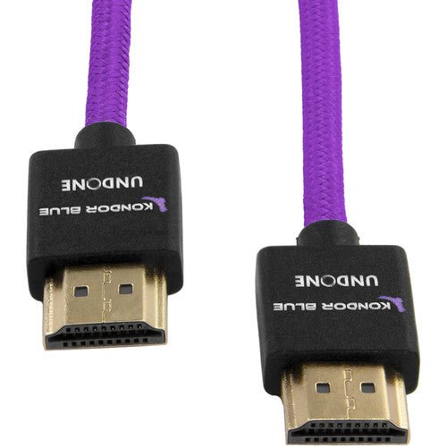 Kondor Blue High Speed HDMI Cable 18Gbps 4K 60Hz - 6ft Purple Cord for Home Theater, Gaming & Streaming