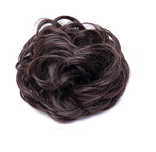 VSAKSH 2-Pack Curly Hair Juda Bun Maker Set - Black & Brown Hair Accessories for Women | Perfect for Updos, Ponytails & Everyday Styling