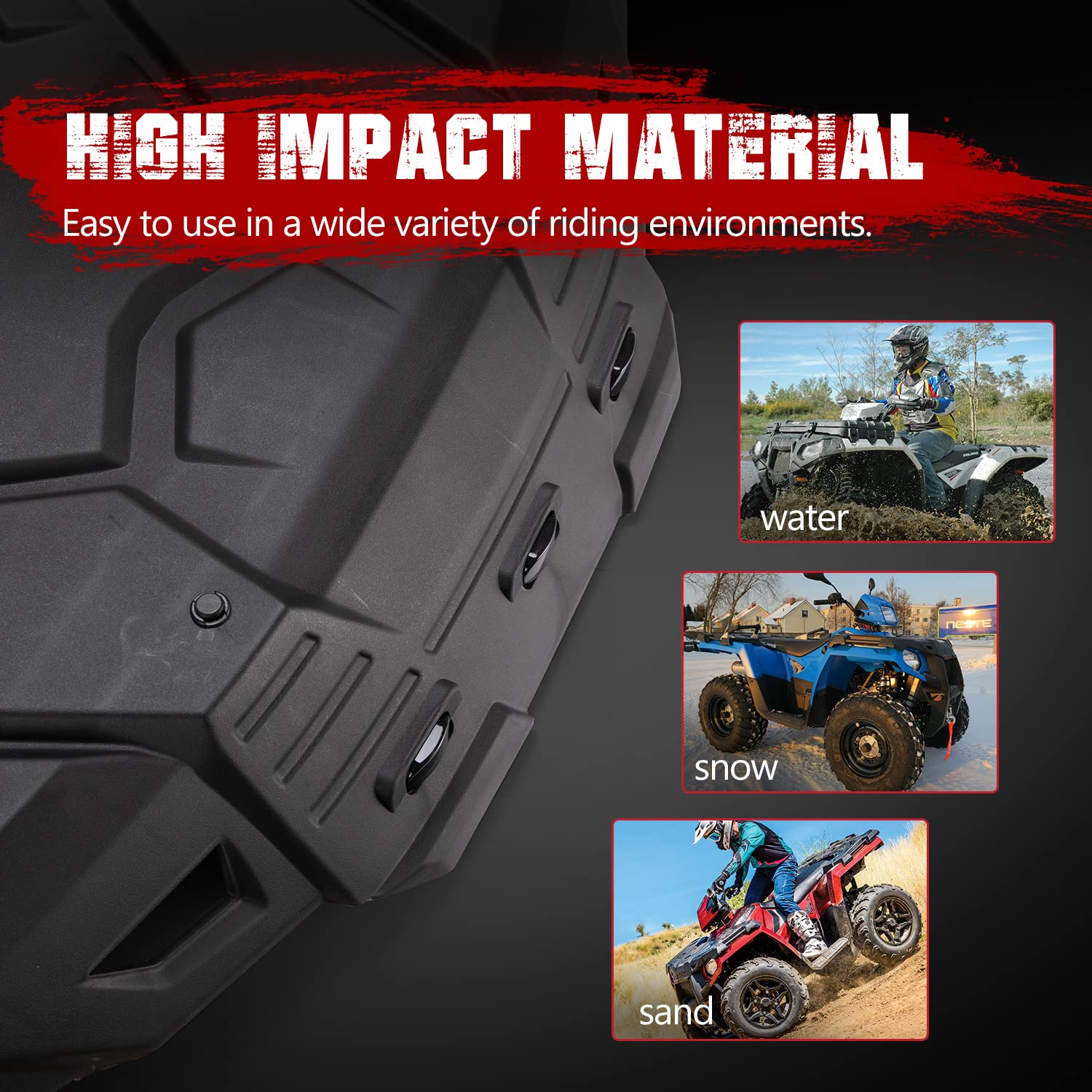 Polaris Sportsman 570 450 Front Rack with LED Lights | UTV PRO Kit Accessories for 2017-2021 Models | Hood Spotlight Replacement for OEM #2636440-070 | Perfect for Off-Roading, Hunting & Farm Work