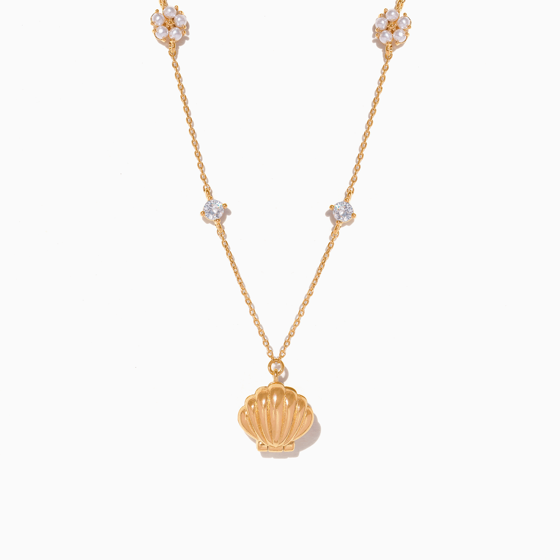 Exquisite Hidden Pearl Shell Necklace for Women - Elegant Beach Jewelry Gift for Brides, Party & Vacation Accessories