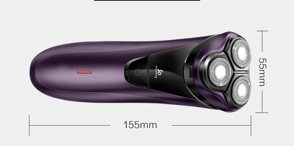 KouRy 3-in-1 Electric Razor for Men - Rechargeable Cordless Shaver with 3 Floating Heads - Perfect Gift for Boyfriend, Dad & Husband - Ideal for Travel, Home & Office Use