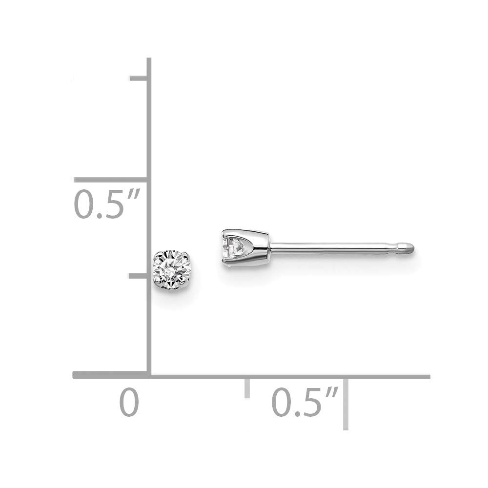 14K Yellow Gold .10ct I2 K-L Diamond Stud Push-on Post Earrings for Women - Hypoallergenic & Secure Fit - Perfect for Everyday Wear, Parties & Special Occasions