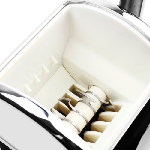 Chrome Manual Ice Crusher with Ice Tray & Scoop - Ice Grinder & Chopper for Cocktails, Smoothies & Home Bars - Perfect for Parties & Kitchen Use