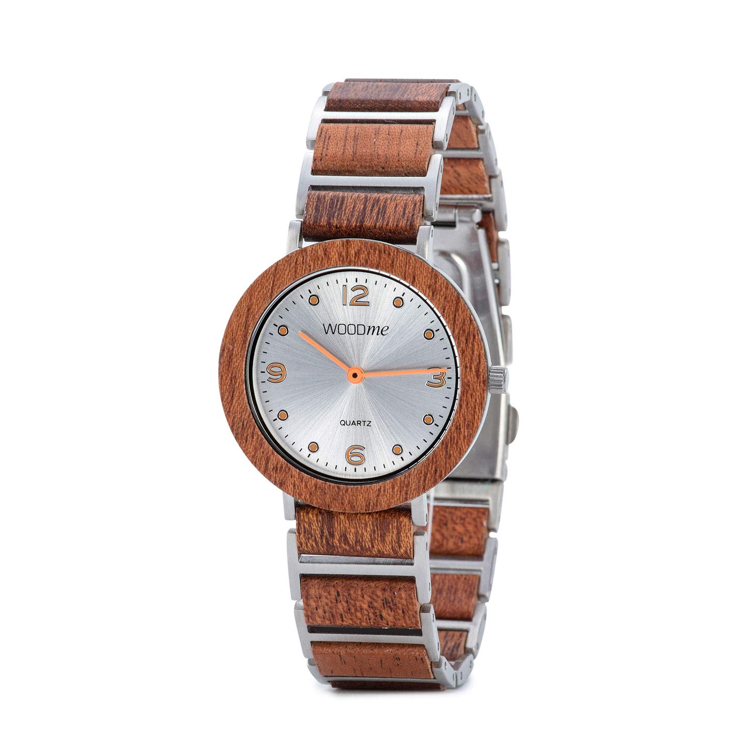 Wooden Watches for Men & Women - Ultra-Thin 6mm Wood & Steel - Luxury Business & Couple Watches for Formal & Casual Wear