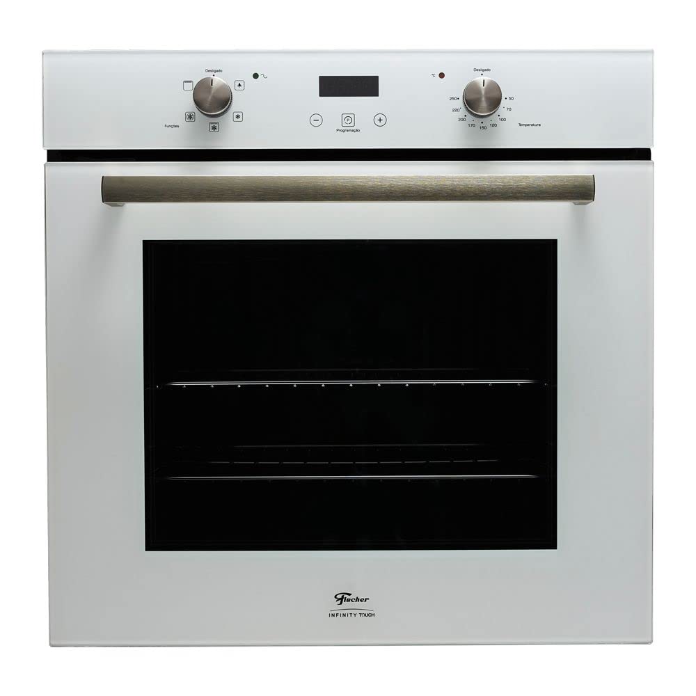 FISCHER Built-in Electric Oven 82L with Air Fryer Function - Infinity Touch White 220V for Modern Kitchens | Perfect for Baking, Roasting & Healthy Air Frying