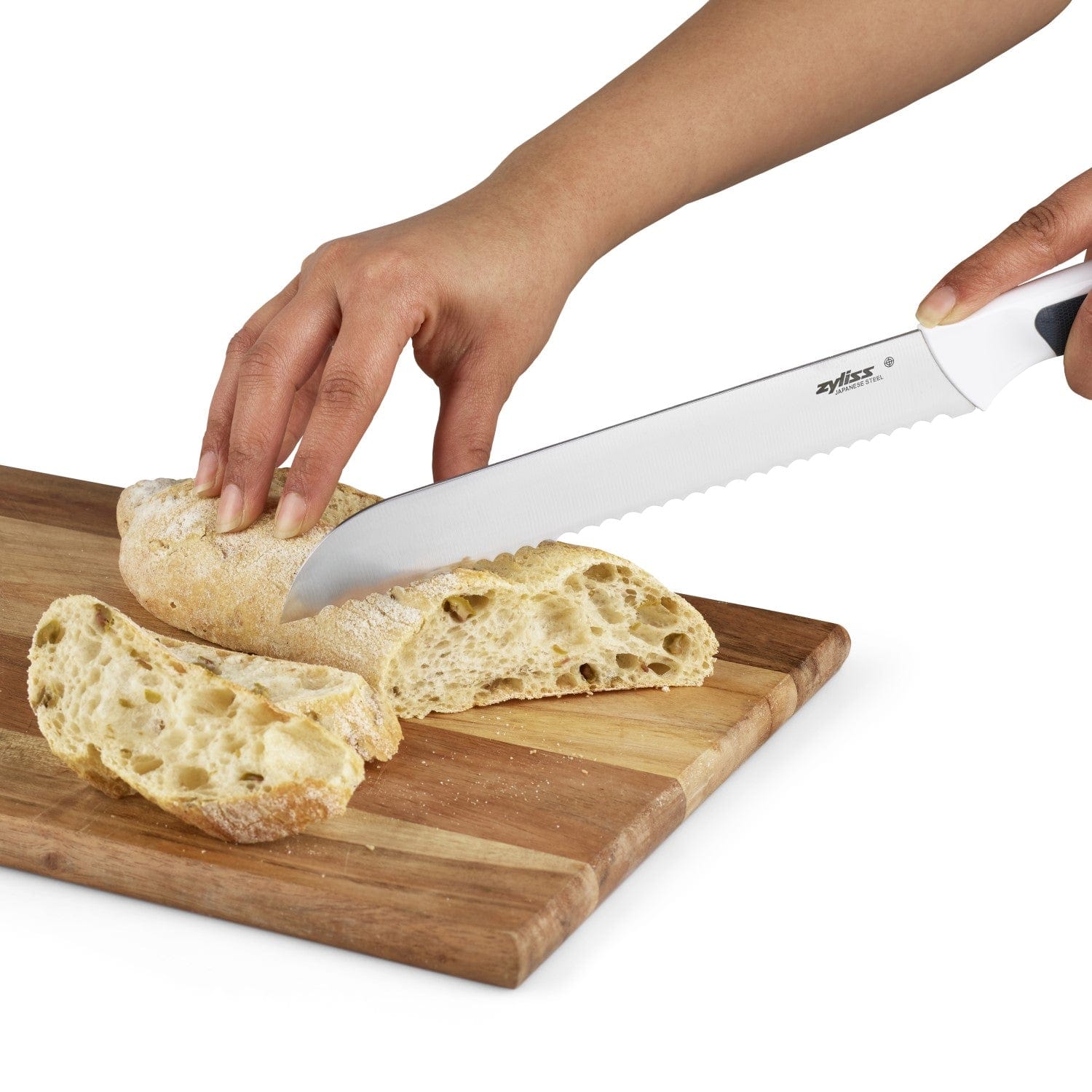 Zyliss Comfort 8-Inch Bread Knife - Ergonomic Handle for Effortless Slicing - Perfect for Homemade Bread, Cakes & Pastries