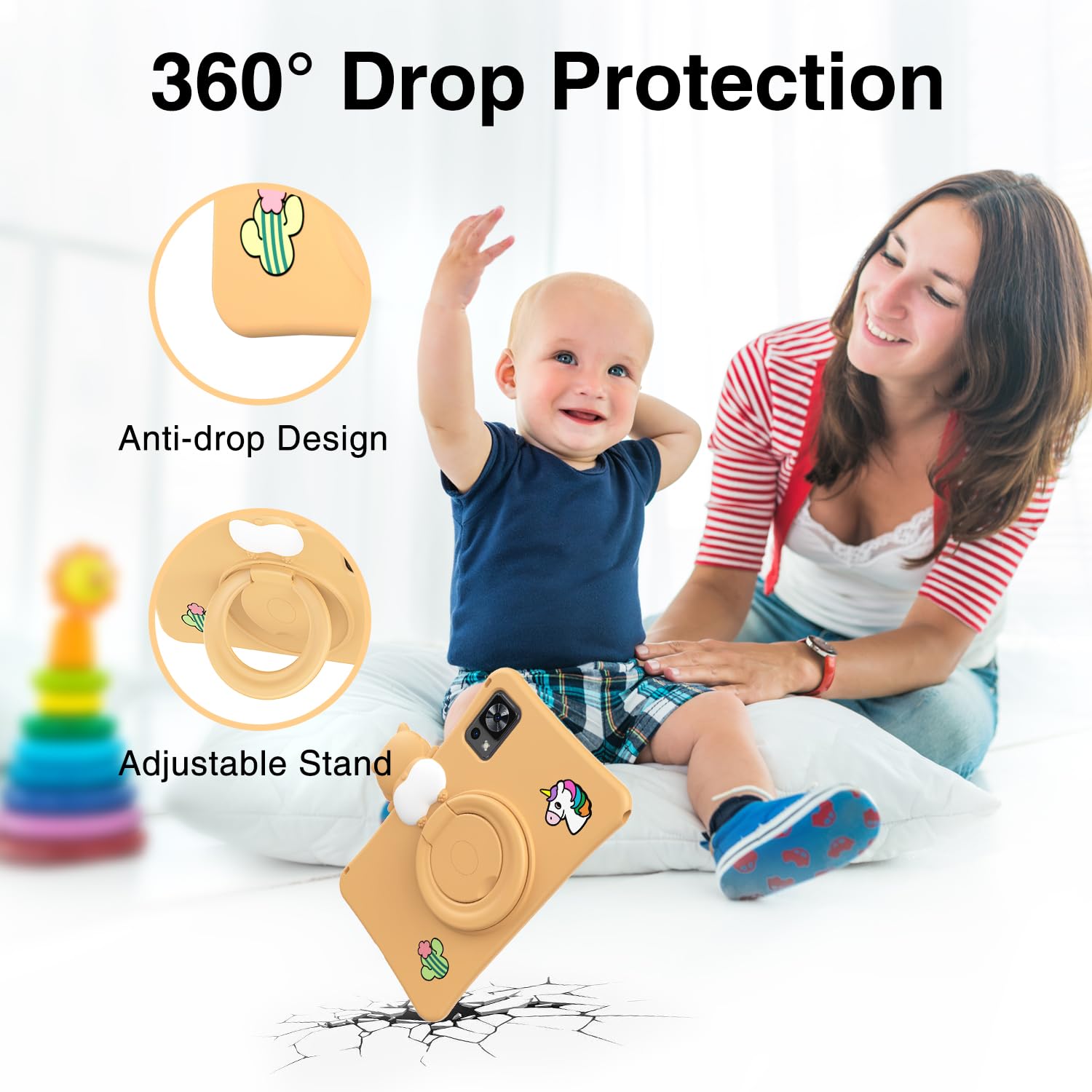 DOOGEE T20 MINIKID Tablet - 10.1 Inch Android 12 Kids Tablet with Parental Control, 4GB RAM 64GB ROM, Dual Camera - Perfect for Learning, Games & Entertainment for Children Ages 3-12