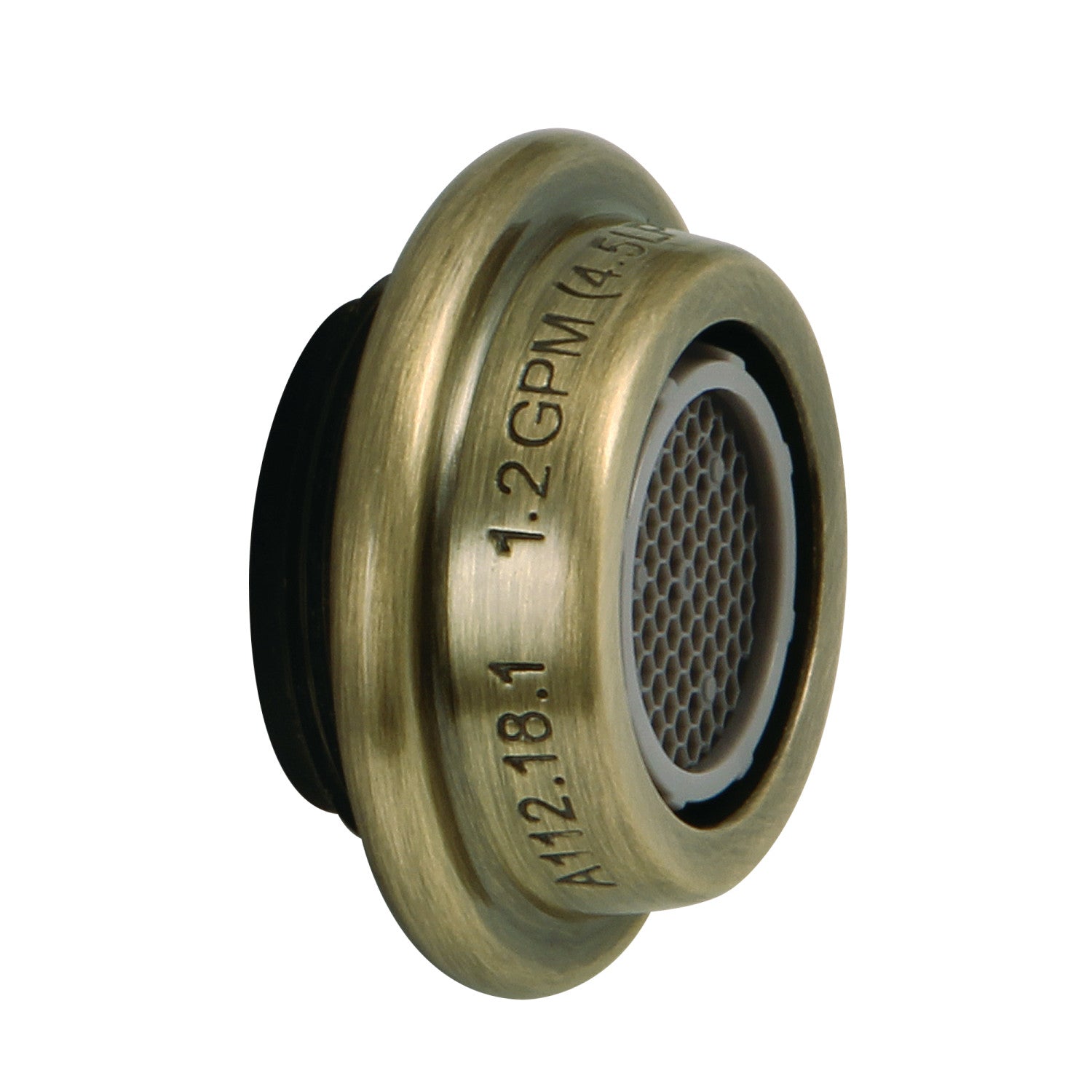 Cal Green Z12KSSA7123 1.2 GPM Male Aerator in Antique Brass - Water-Saving Faucet Attachment for Bathroom Sink, Kitchen, and RV Use