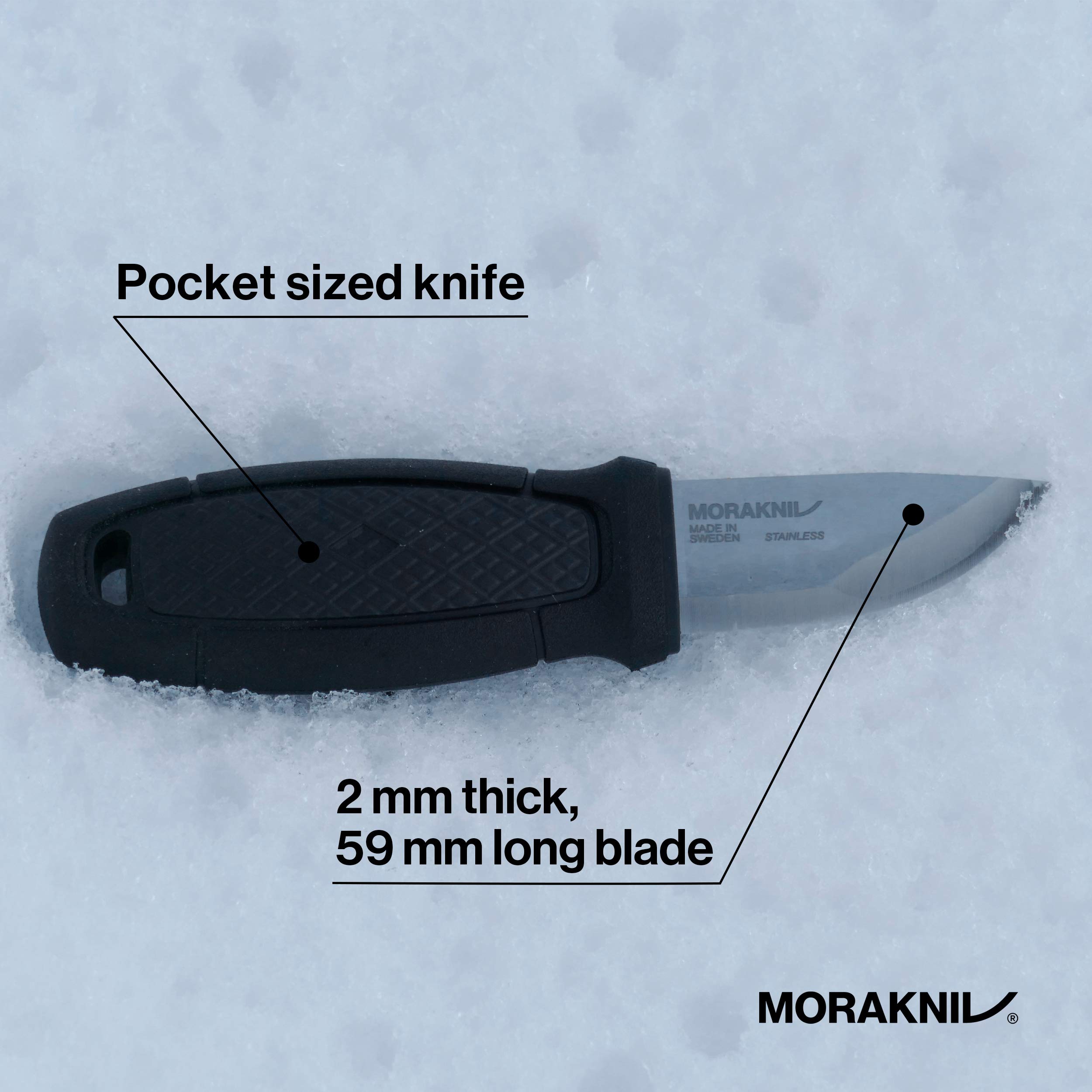 Morakniv Eldris Compact Fixed-Blade Knife - 2.2