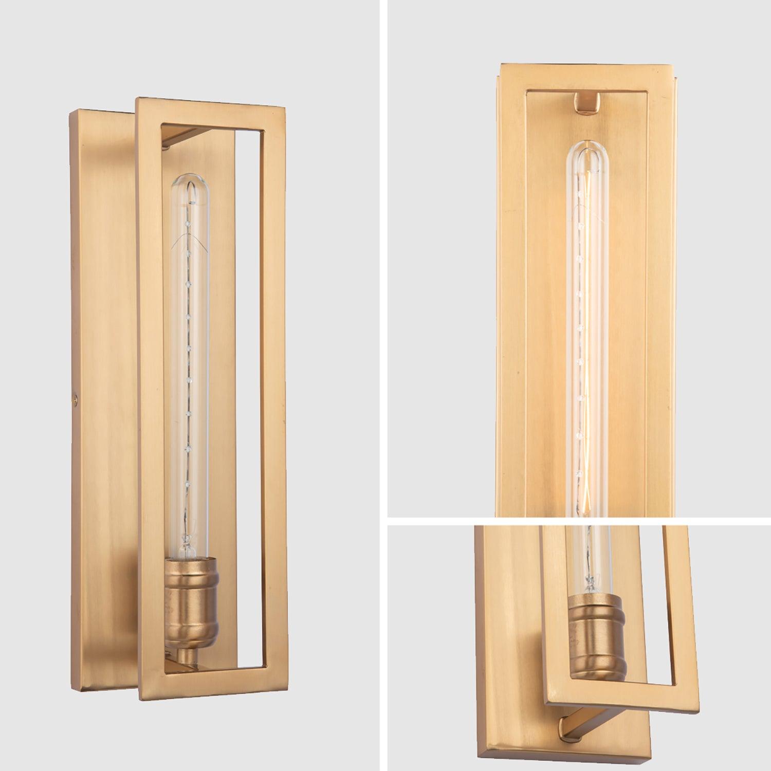 Adelman Gold 1 Light Decorative Dimmable Wall Sconce - Elegant Lighting for Bedroom, Hallway & Living Room
