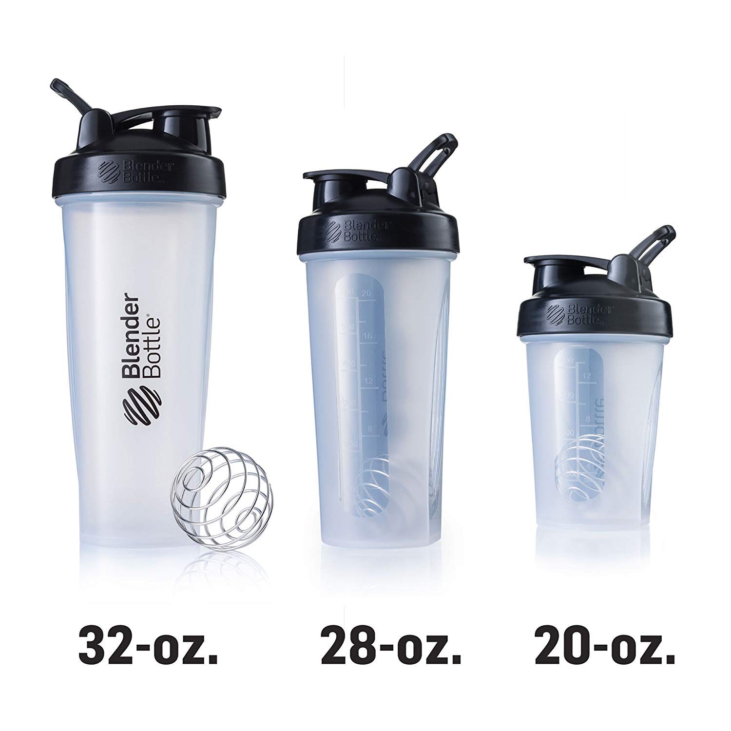 Protein Shaker Cup with Blender Ball - 820ml Clear Pink for Gym & Workouts