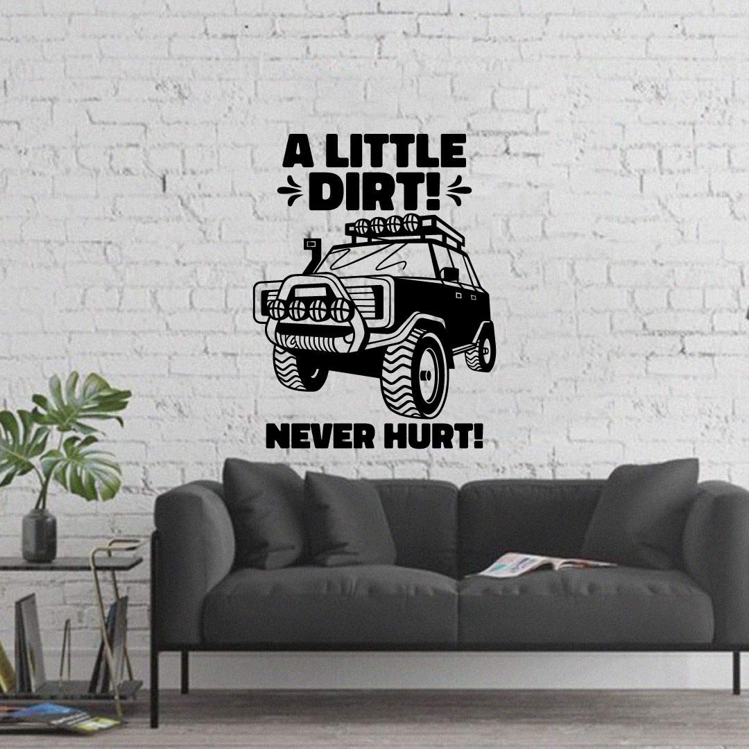 Off-Road Adventure Vinyl Wall Decal - 20x14 Inch Inspirational Quote Sticker for Kids Room, Bedroom & Nursery - Perfect for Boys, Girls & Off-Road Enthusiasts - Durable Home Decor for Playrooms, Kindergartens & Adventure-Themed Spaces