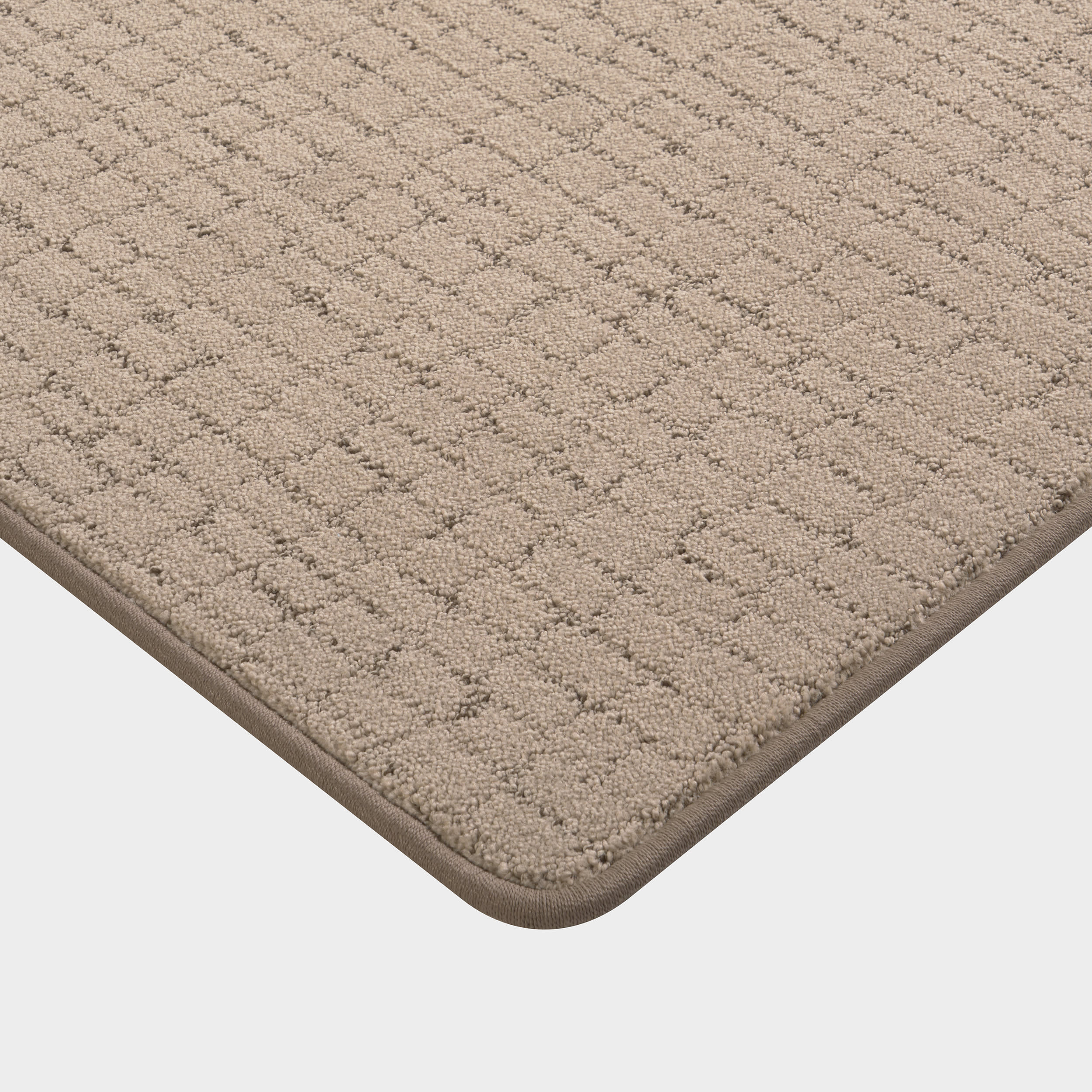 Custom Brown Chickadee Checked Area Rug - Handmade Home Decor for Living Room, Bedroom, or Nursery