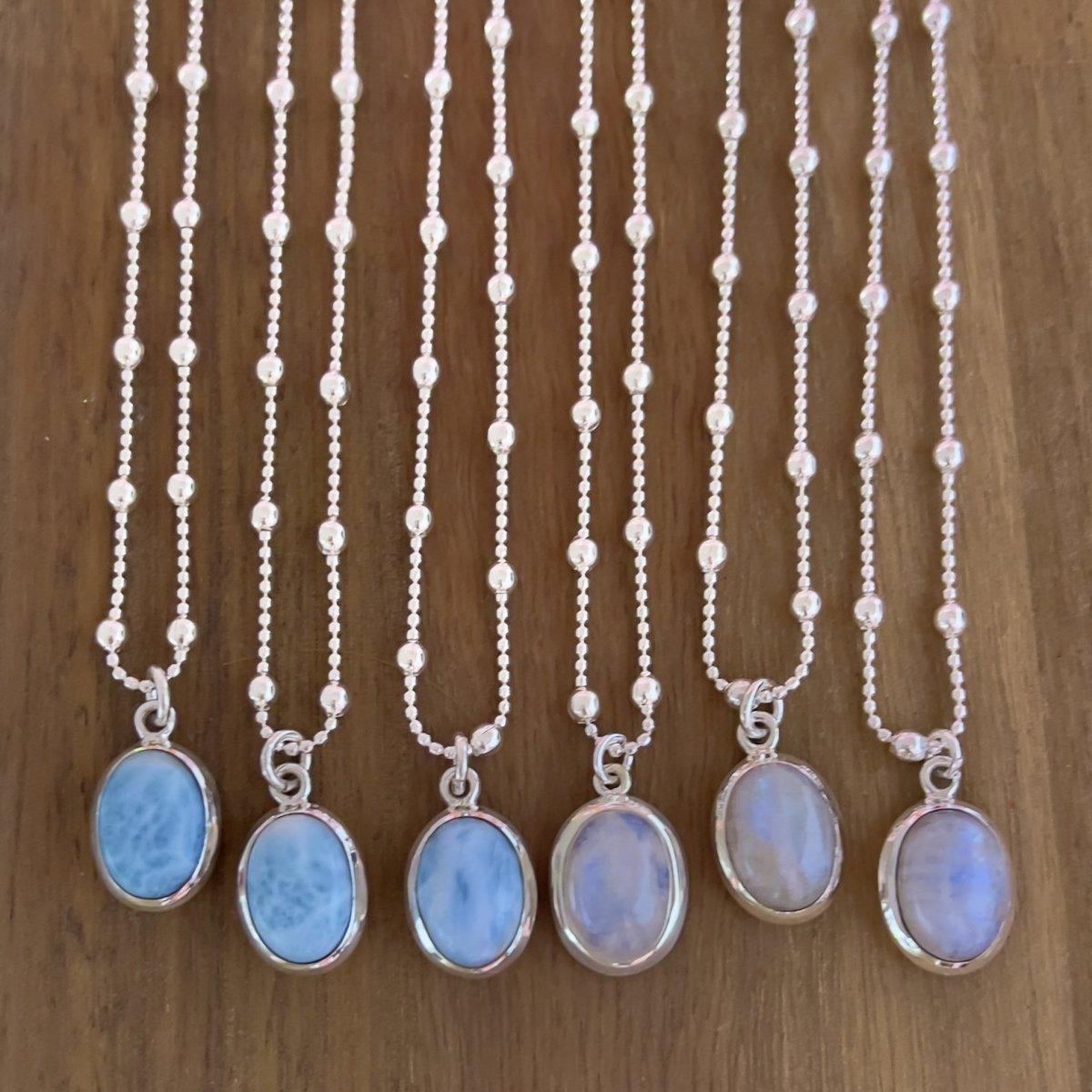Elegant Oval Moonstone Necklace for Women - Dainty & Chic Jewelry Gift for Birthday, Anniversary or Everyday Wear