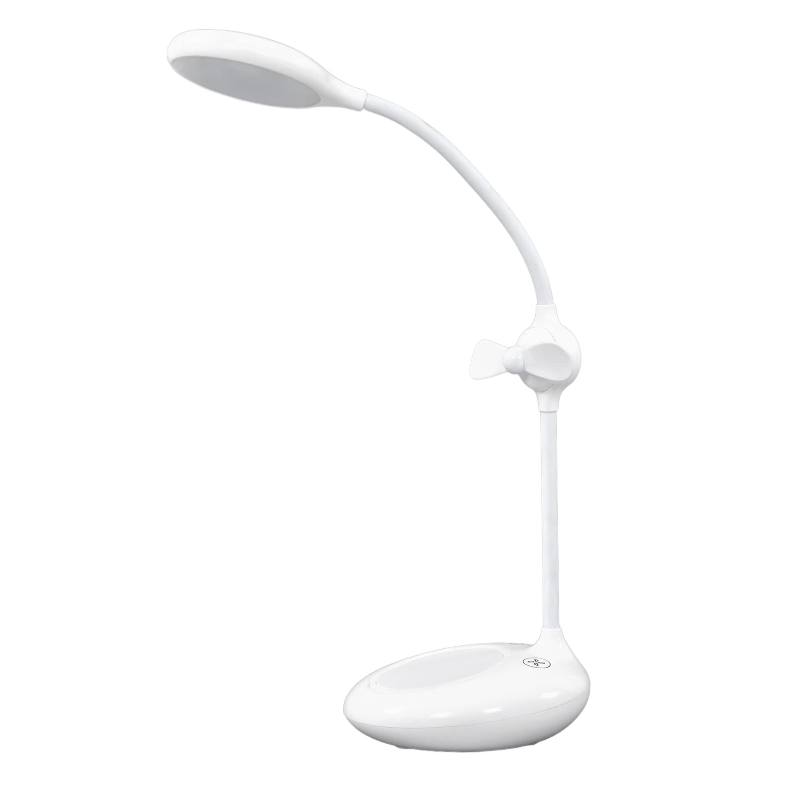 USB Desk Lamp with Fan - Soft Light for Office, Bedroom & Dorm Study