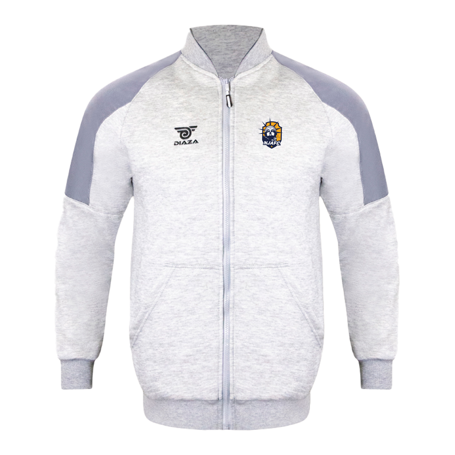 Vintage Grey Jacket for Men & Women - NJ Alliance Retro Style Outerwear for Casual Wear, Street Fashion & Outdoor Activities