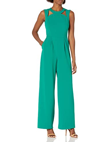 Calvin Klein Women's Sleeveless Jumpsuit with Cut Outs - Sexy Summer Romper for Night Out, Party & Vacation