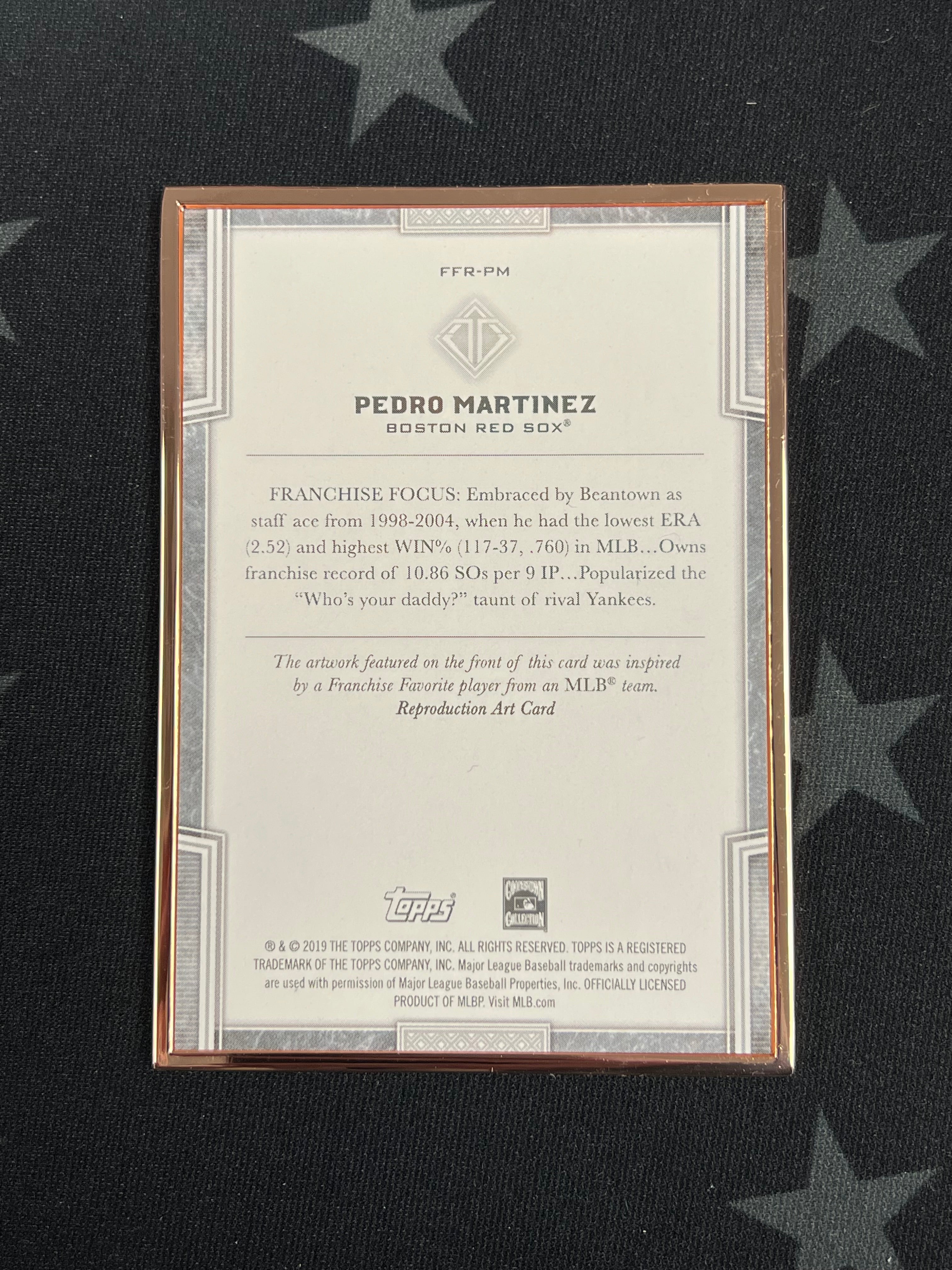 2019 Topps Transcendent Pedro Martinez #FFR PM Franchise Favorites 76/100 - Rare Baseball Trading Card for Collectors & Fans - Perfect for Sports Memorabilia Displays & Investment Collections