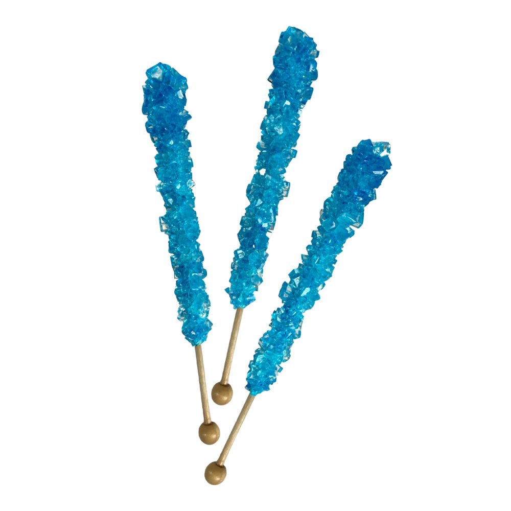 Espeez Old Fashioned Blue Raspberry Rock Candy - 18ct Box | Classic Hard Candy for Parties, Gifts & Dessert Toppings