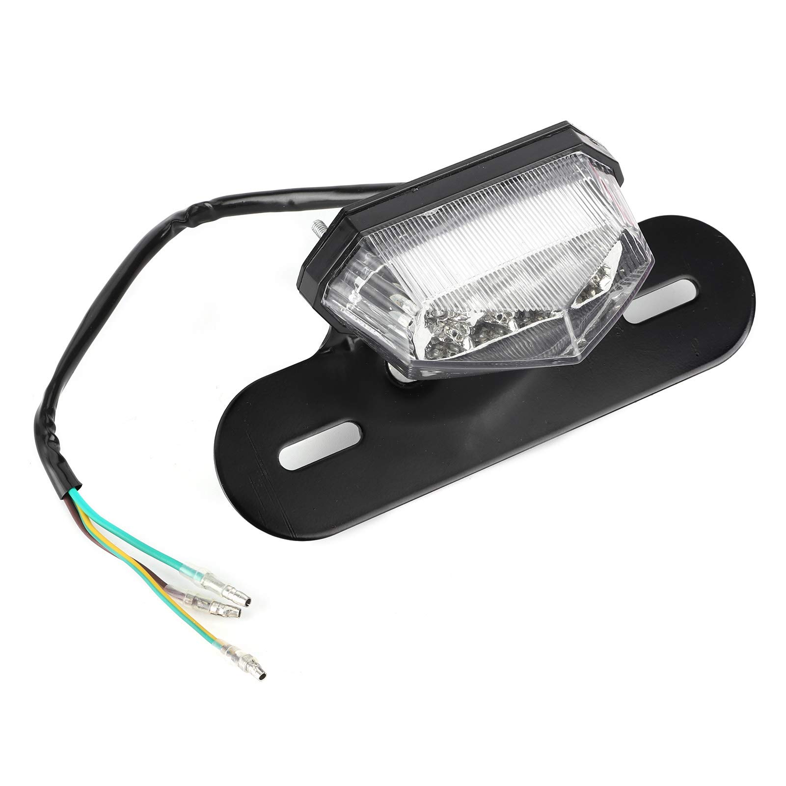 Universal 12V LED Motorcycle Tail Light Brake Lamp - License Plate Light for Dirt Bike, ATV, Motorbike - Durable Integrated LED Brake & Tail Light for Night Riding & Off-Road Adventures