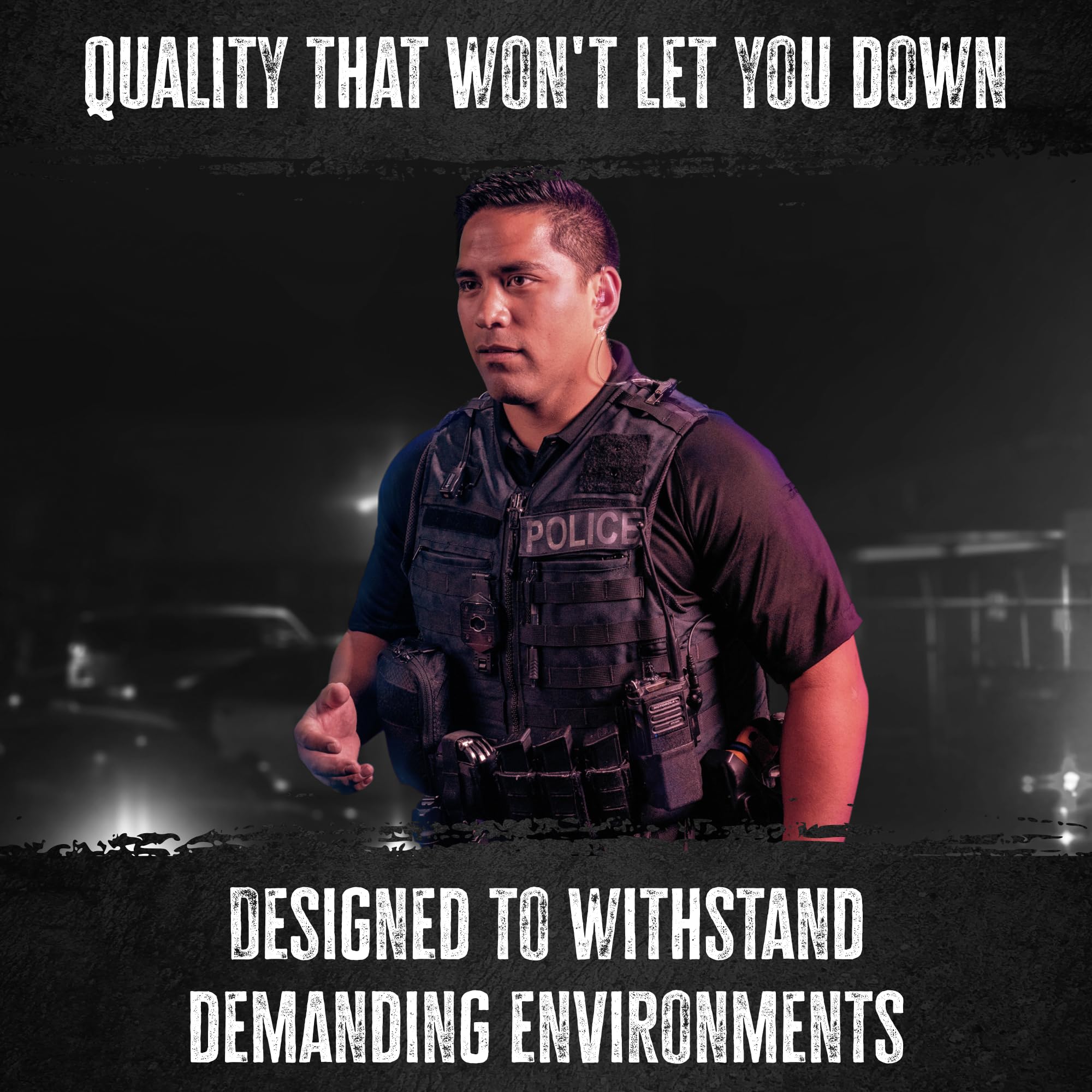 Sheepdog Microphones Alpha SDA1-APX-QD Quick Disconnect Police Lapel Mic Headset - Compatible with Motorola APX6000/7000/8000 Radios | Secure Communication for Law Enforcement & First Responders