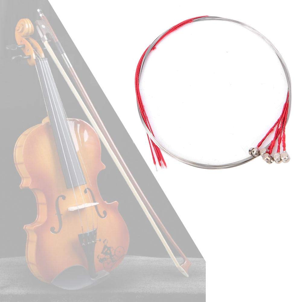 5pcs Violin E Strings Replacement - Premium Steel Strings for 3/4 & 4/4 Size Violins | Durable & Clear Sound | Perfect for Practice, Performances & Music Lessons