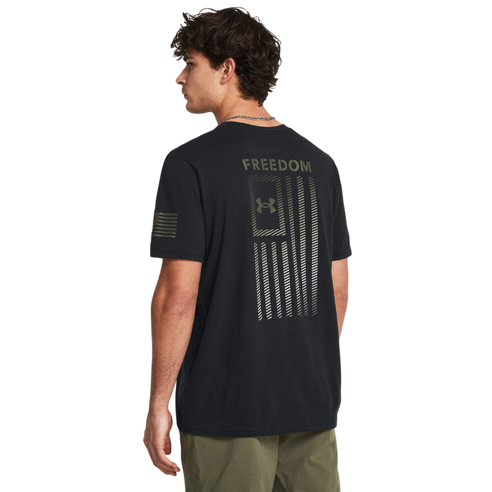 Under Armour Men's Freedom Flag Gradient T-Shirt - Patriotic Workout & Casual Wear for Gym, Running & Everyday Comfort