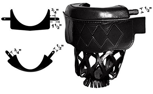 Premium Ozone Leather Pool Table Pockets with Diamond Pattern Shield Set - Black for Professional Billiard & Game Room Decor