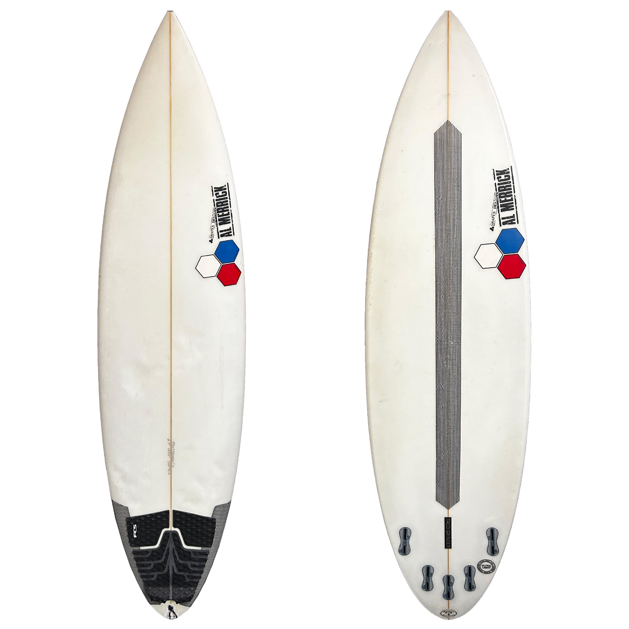 Channel Islands Taco Grinder 6'3 Surfboard with FCS II Fin System - Perfect for Small Waves and Beach Break Surfing