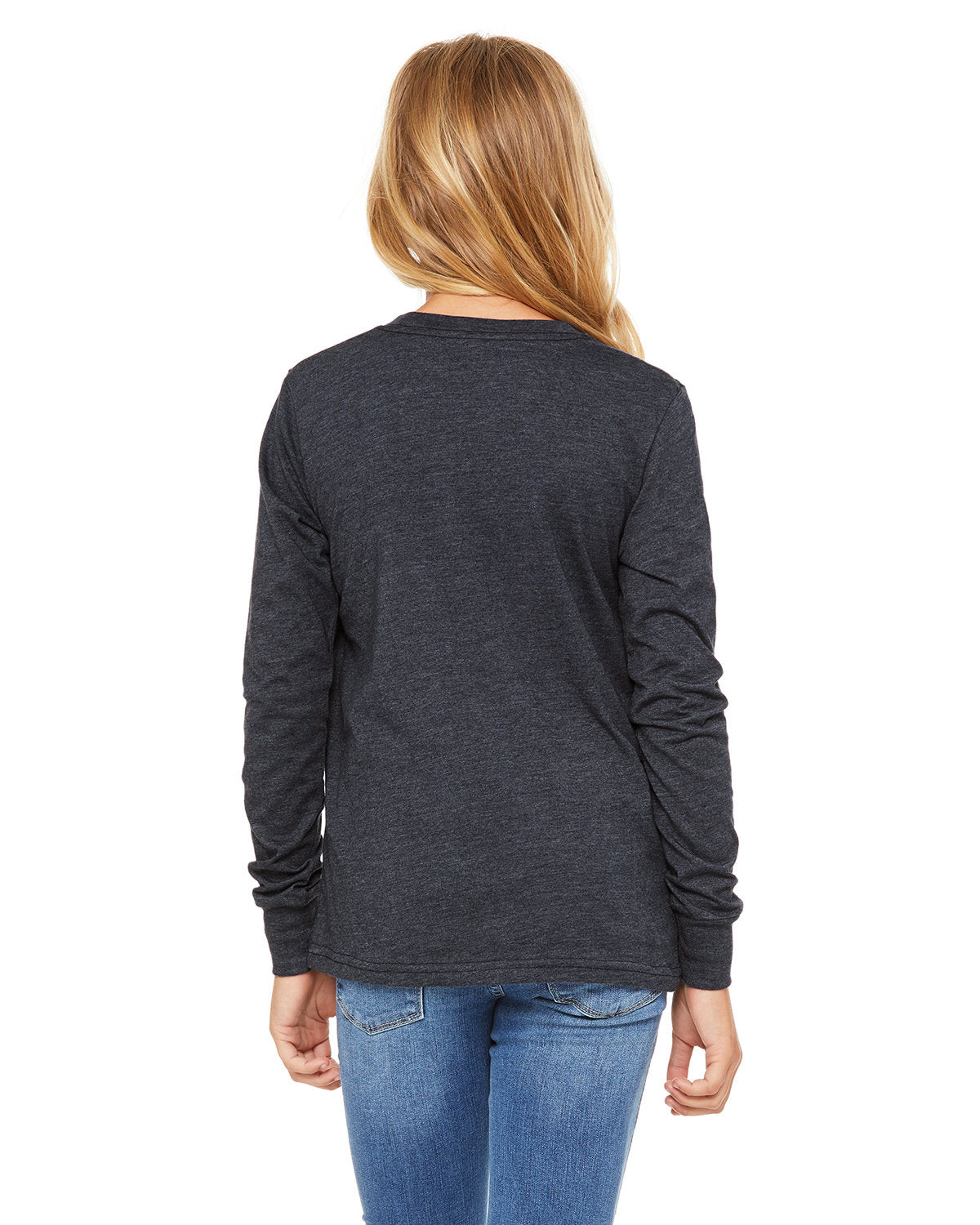 Bella + Canvas 3501Y Youth Long Sleeve T-Shirt - Soft Cotton Jersey Tee for Boys & Girls - Perfect for School, Sports & Everyday Wear