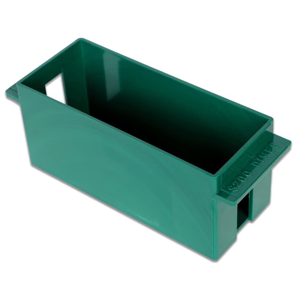 BankSupplies Large Capacity Coin Storage Trays Set - Organize Pennies, Nickels, Dimes & Quarters | Stackable Coin Sorting Box & Roll Holder for Easy Banking & Cashier Use | Perfect for Banks, Retail Stores & Home Coin Collectors