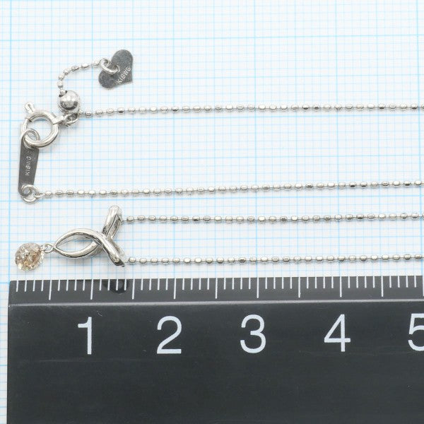 18K White Gold Brown Diamond Necklace for Women - Elegant Jewelry Gift for Anniversary, Birthday & Special Occasions