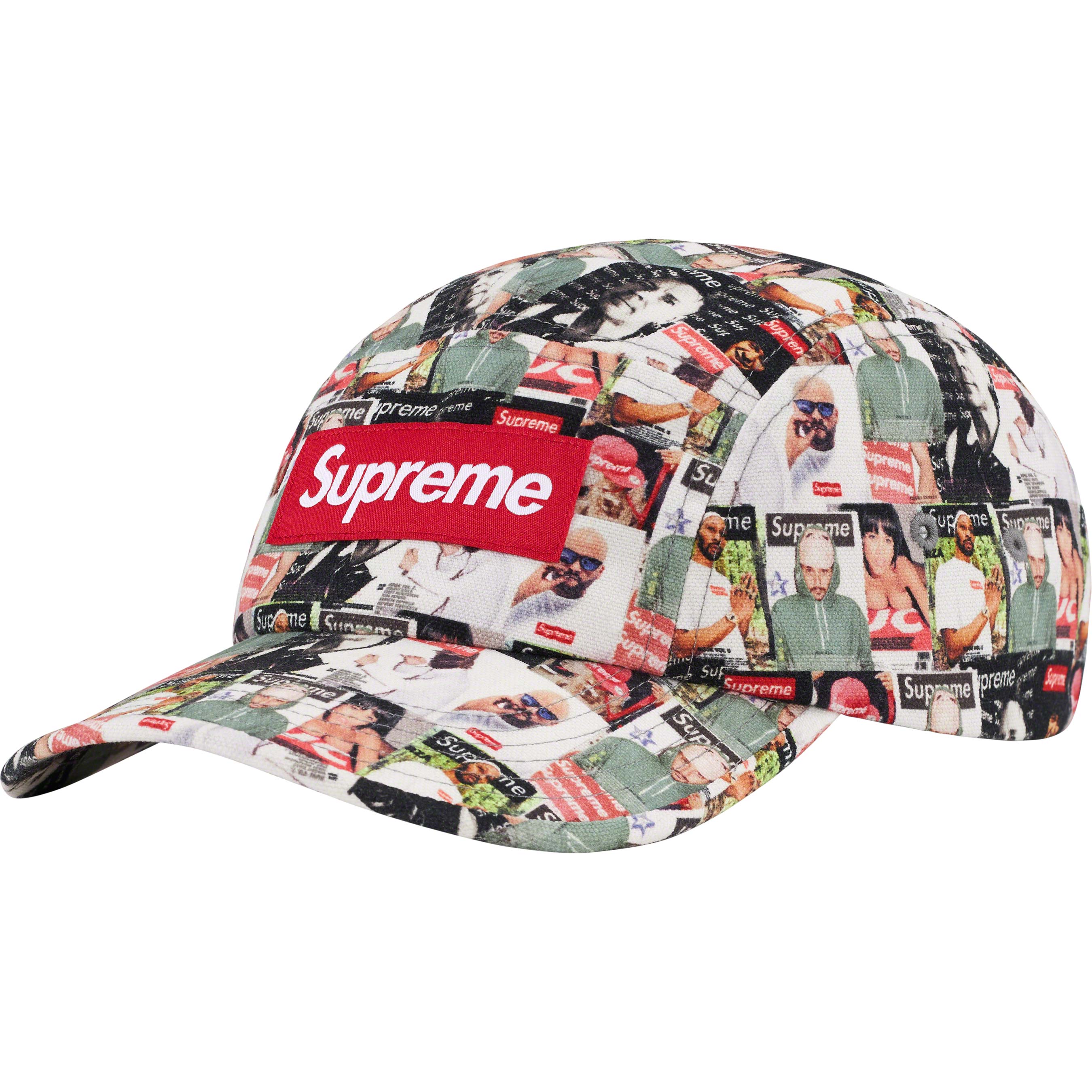 Supreme Magazine Camp Cap - Multicolor Adjustable Snapback Hat for Men & Women - Perfect for Streetwear, Hip-Hop Fashion, and Outdoor Activities