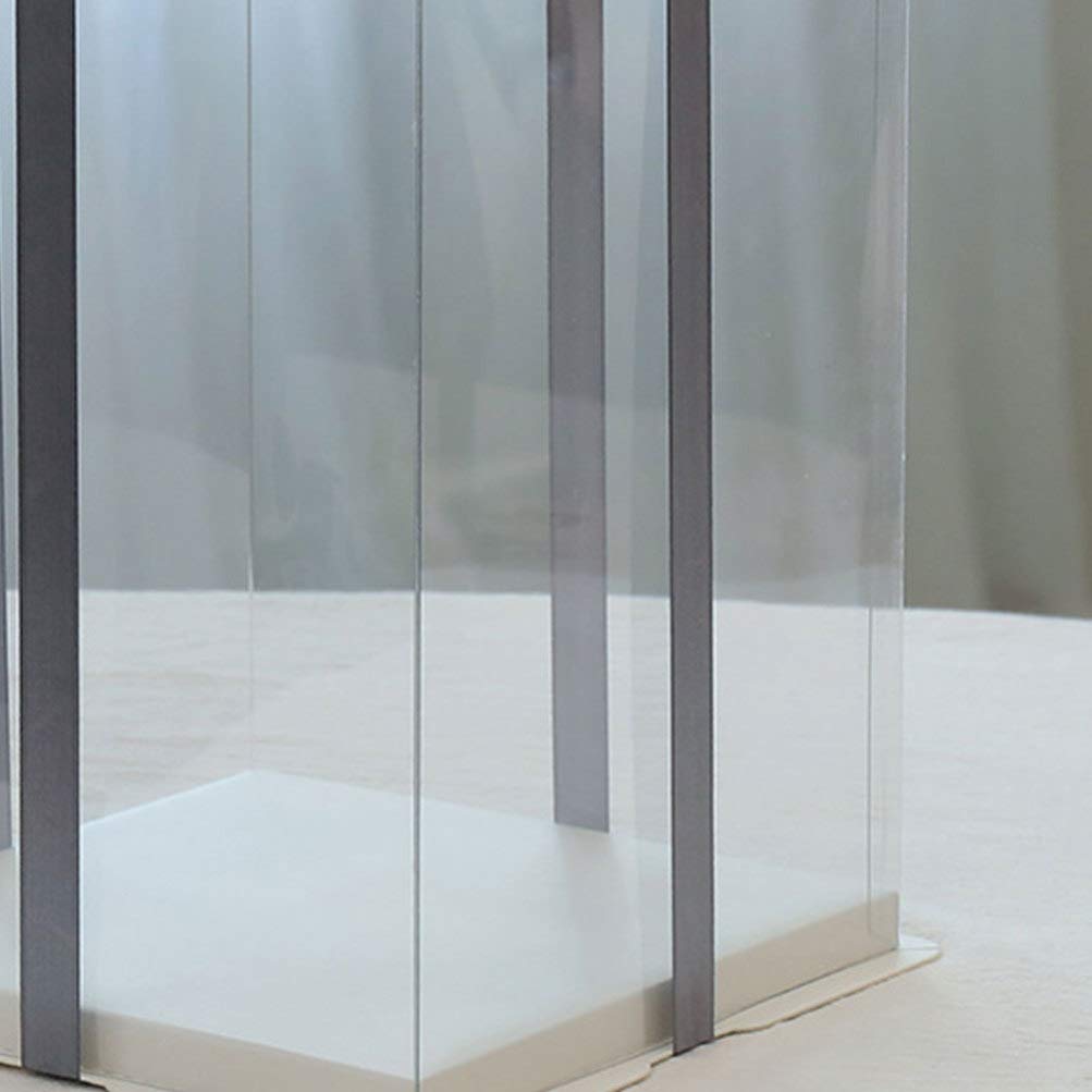 Hemoton 12-Inch Clear Plastic Cake Storage Box - Transparent Birthday Cake Container for Desserts, Flowers & Pastries | Perfect for Bakery, Party, Gift Wrapping & Food Display
