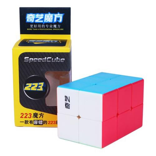 HAWKISTER Qiyi 2x2x3 Speed Cube - Stickerless Cuboid Tower Puzzle Magic Cube for Kids & Adults | Brain Teaser, Stress Relief & STEM Learning Toy