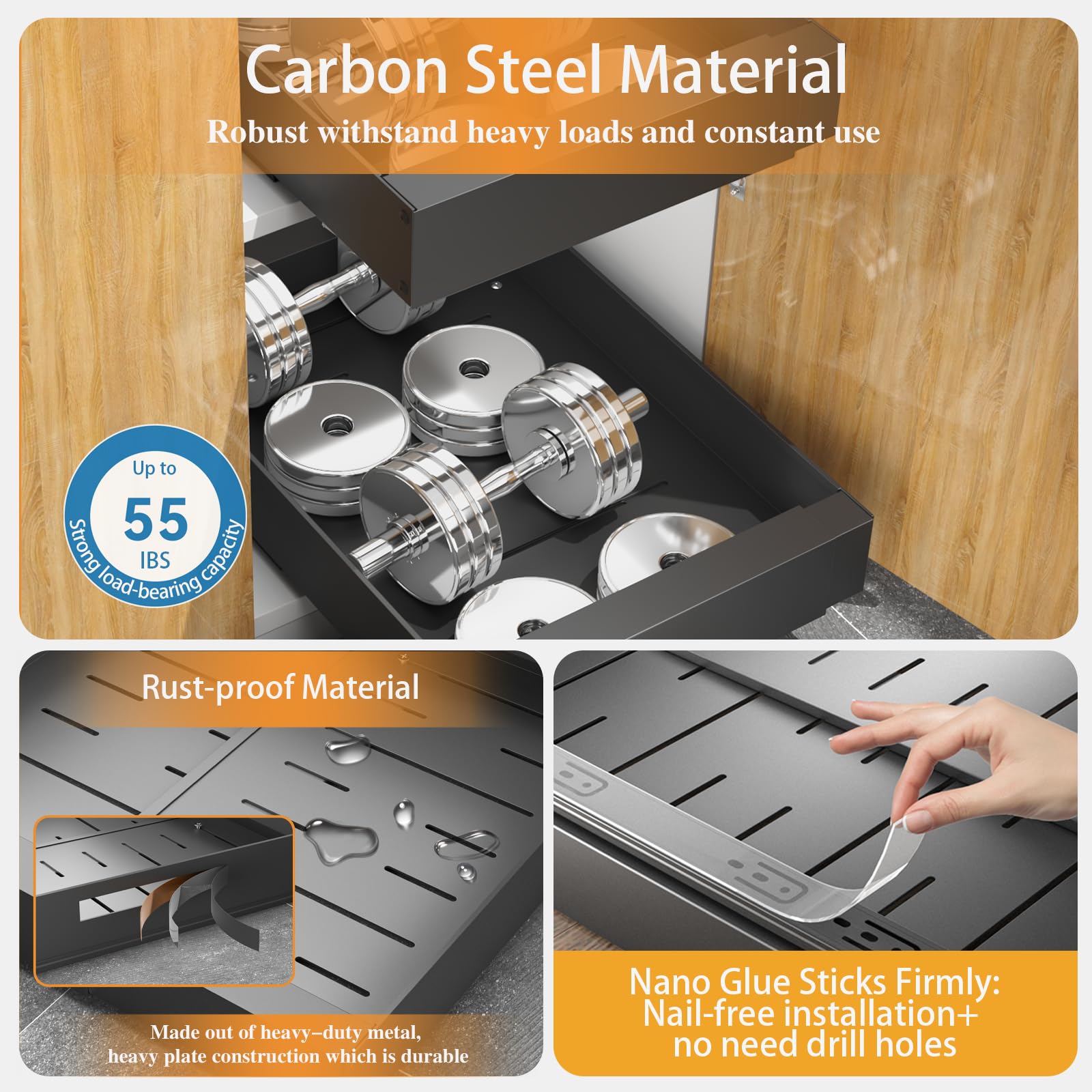 Expandable Pull Out Cabinet Drawers Organizer - 21
