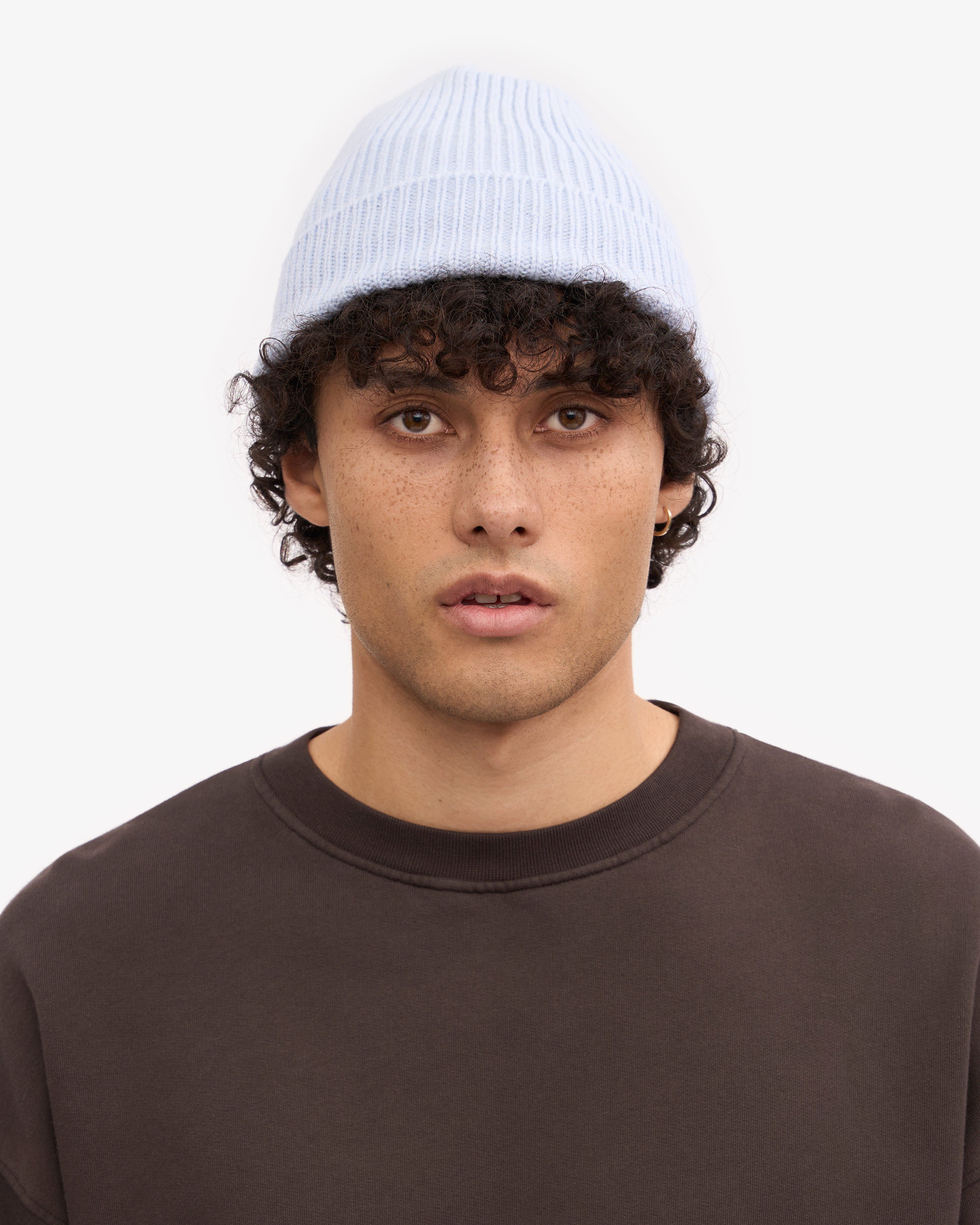 Premium Merino Wool Beanie for Men & Women - Soft Polar Blue Winter Hat - Warm & Breathable for Skiing, Hiking & Outdoor Activities