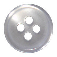 Translucent Shirt Buttons 1/2 Inch (100 Pack) - Premium Replacement Buttons for Dress Shirts, Blouses & DIY Sewing Projects