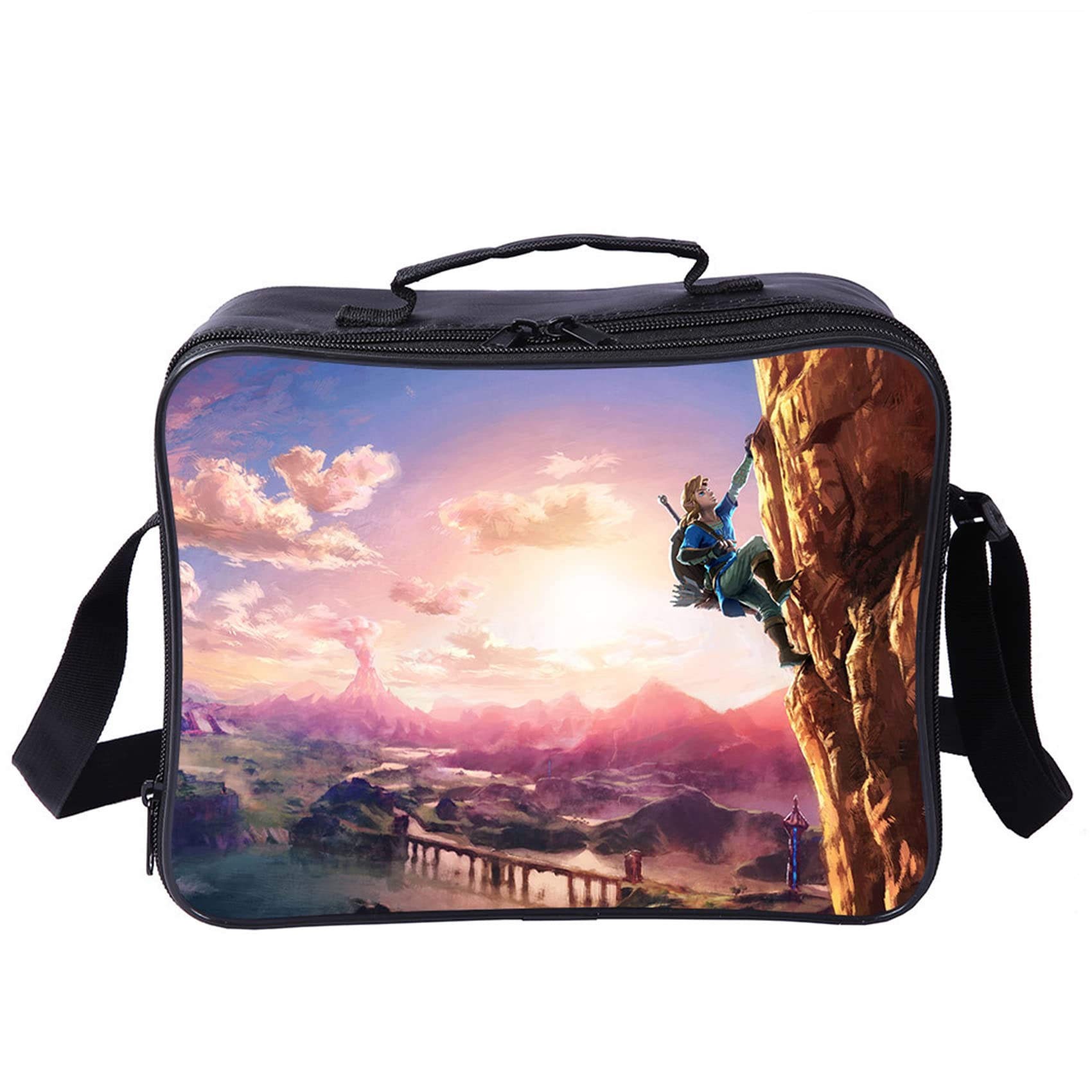 Mayooni Boys The Legend of Zelda Insulated Lunch Bag - Reusable Cooler Lunchbox for School, Work, Travel & Outdoor Adventures - Officially Licensed Nintendo Lunch Tote for Kids & Teens