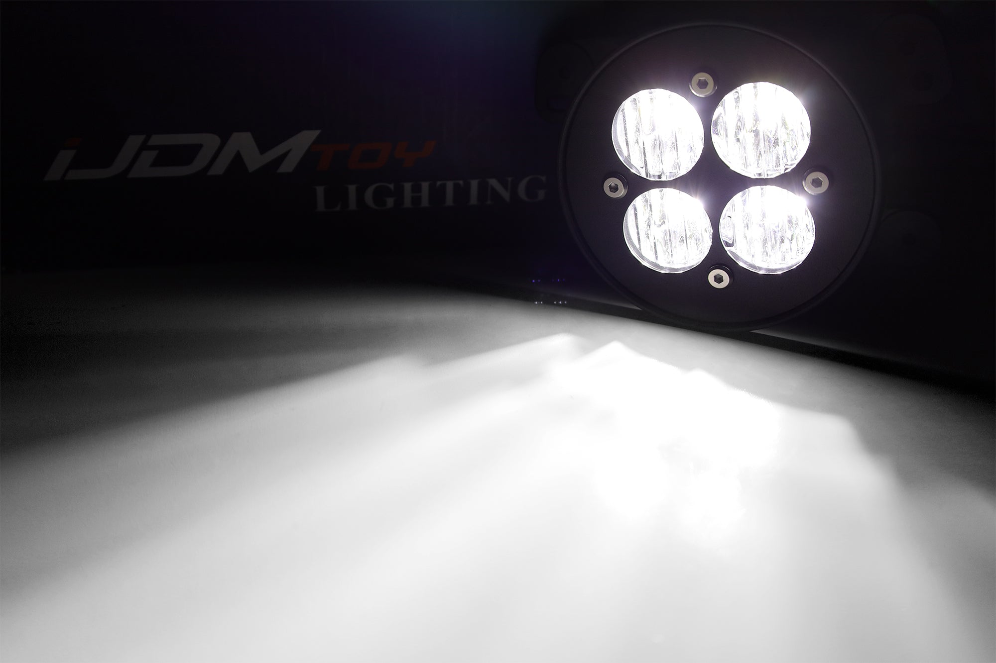 24W LED Wide Angle Flood Beam Fog Light Kit with Clear Lens for Jeep Dodge - Perfect for Off-Roading, Night Driving & Adverse Weather Conditions