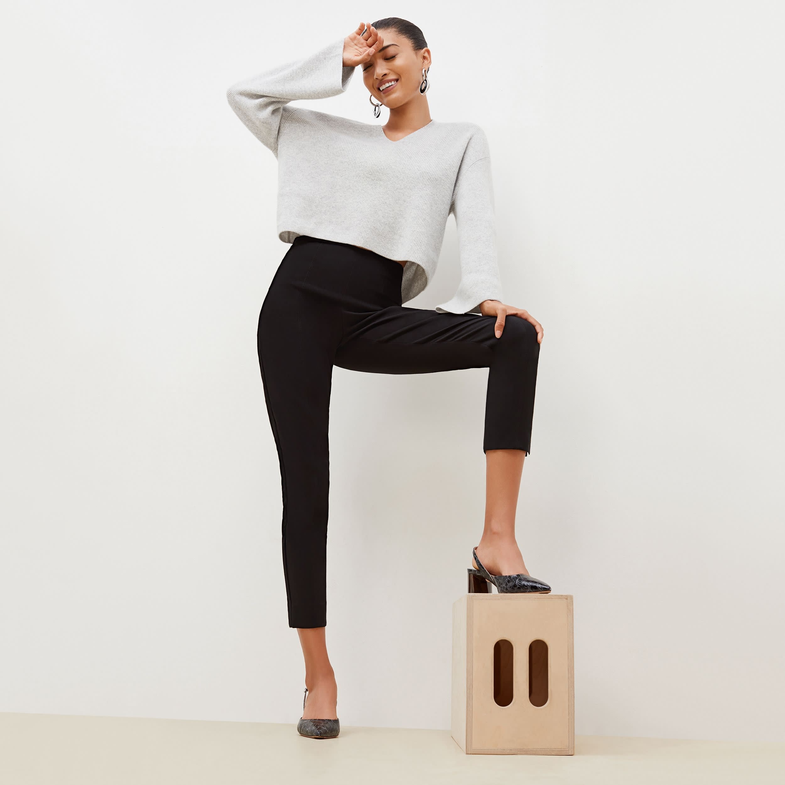 Marais PowerStretch Pants for Women - High-Performance Stretch Black Workout Pants for Running, Yoga & Outdoor Activities