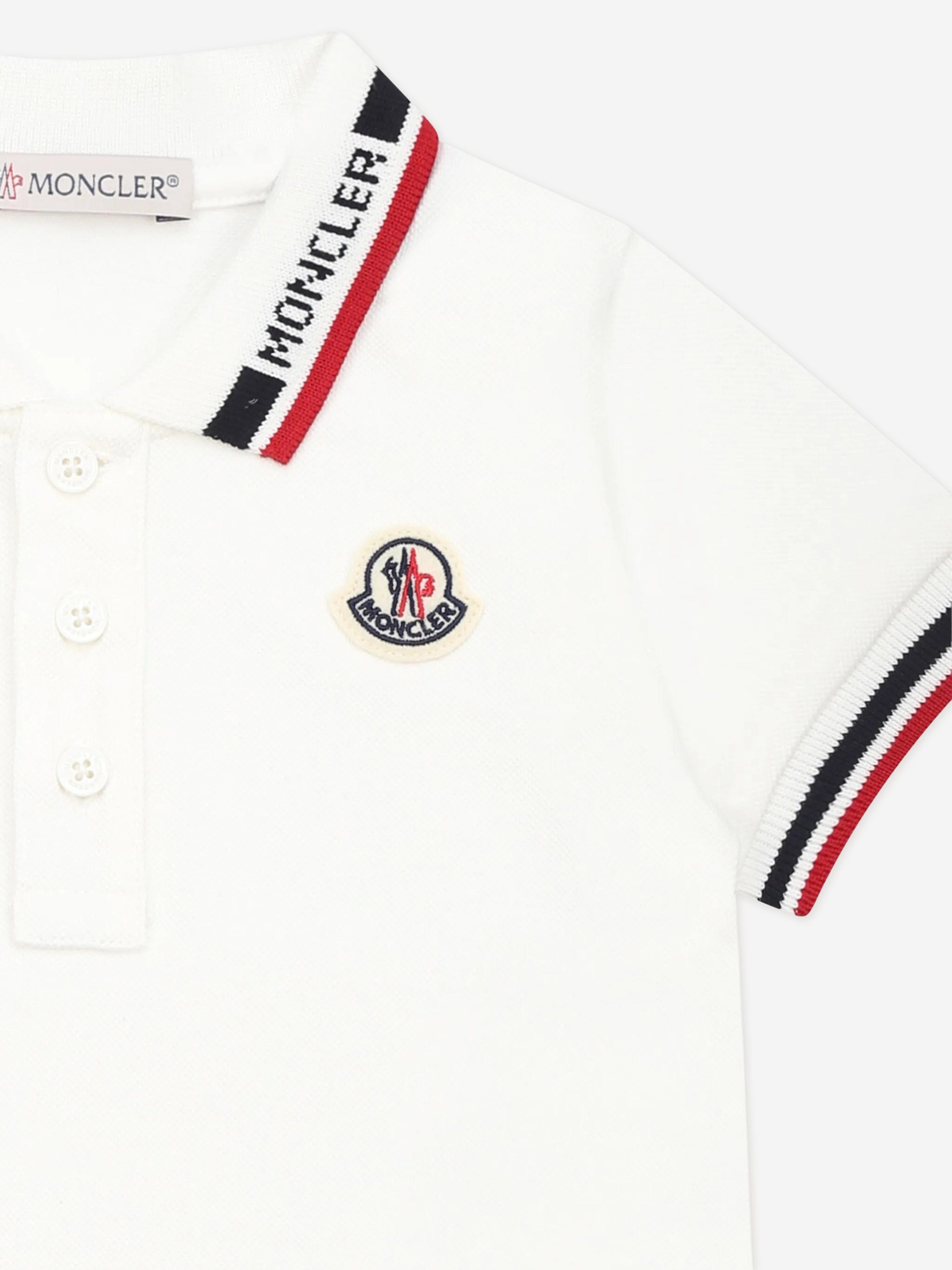 Baby Boys Logo Polo Shirt in White - Soft Cotton Short Sleeve Top for Toddlers | Perfect for Playdates, Parties & Family Photos