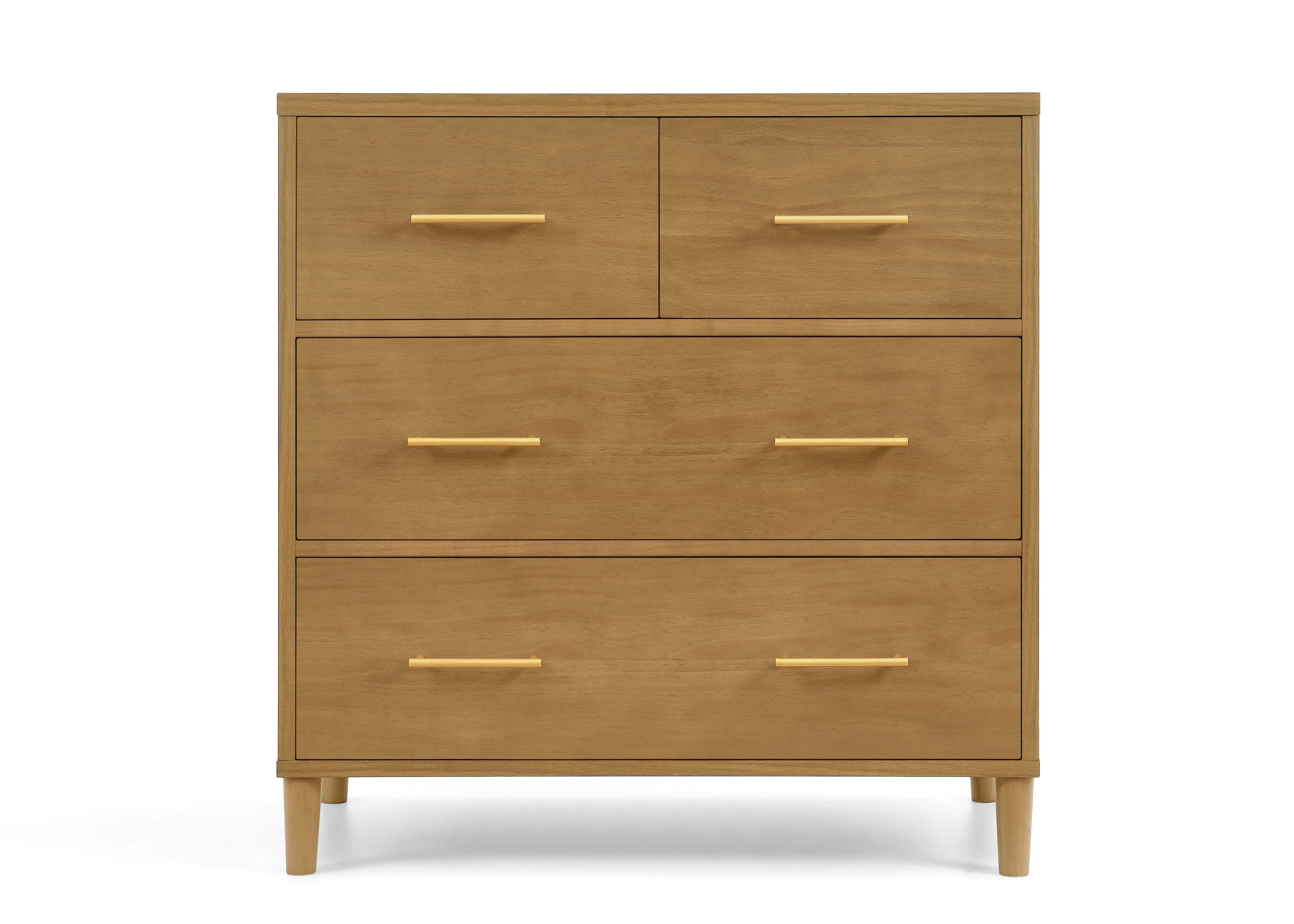Classic 4 Drawer Dresser with Changing Top & Interlocking Drawers - Nursery & Bedroom Storage Solution for Baby Essentials & Clothes Organization