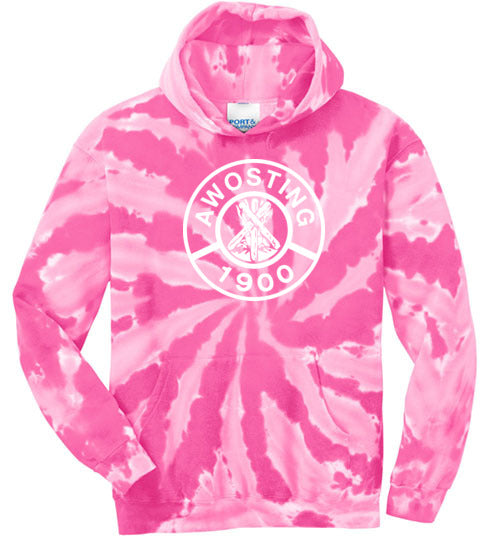 Awosting Tie Dye Hooded Sweatshirt for Men & Women | Soft Cotton Pullover with Kangaroo Pocket | Perfect for Casual Wear, Street Fashion & Outdoor Activities