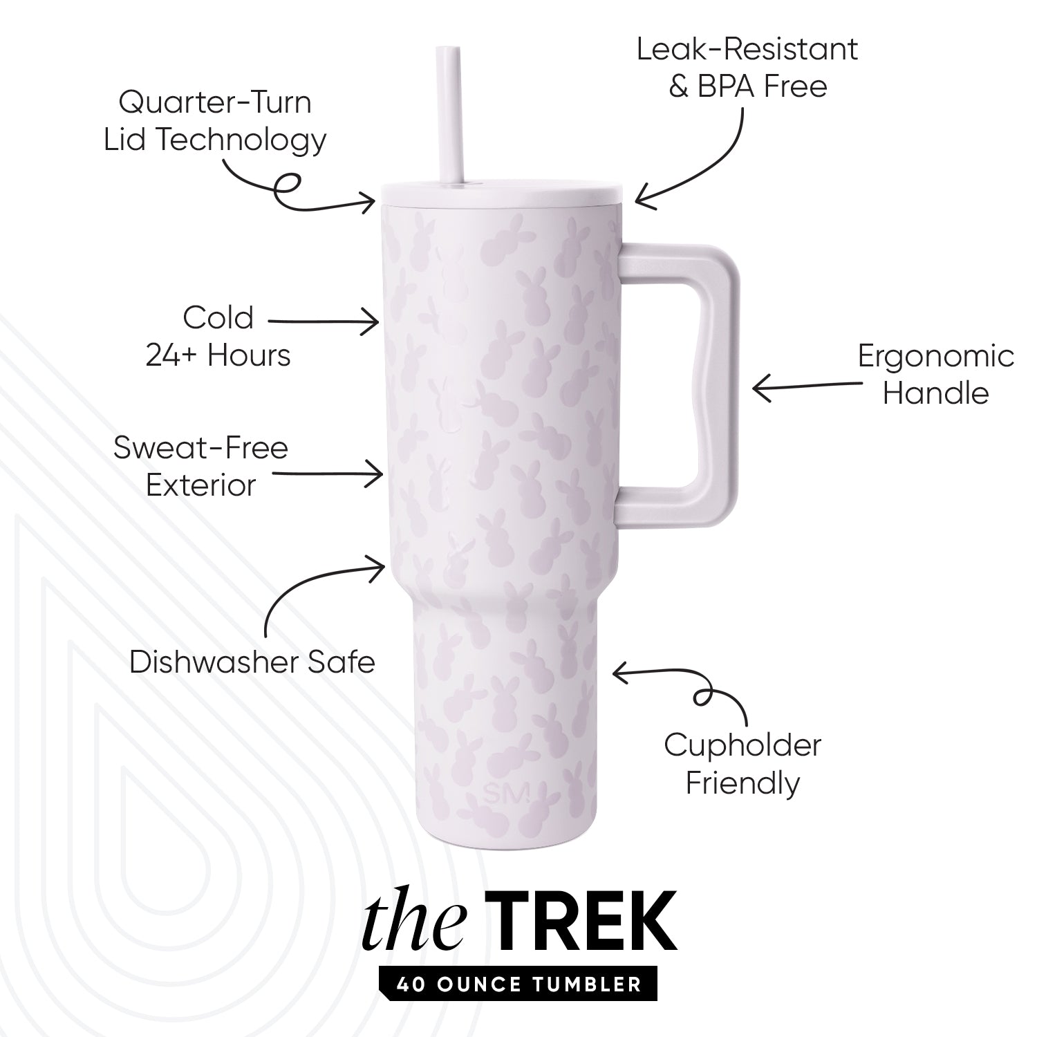 Trek Tumbler 196 - 20oz Insulated Stainless Steel Water Bottle with Lid, Leakproof & Sweatproof - Perfect for Hiking, Gym & Outdoor Activities
